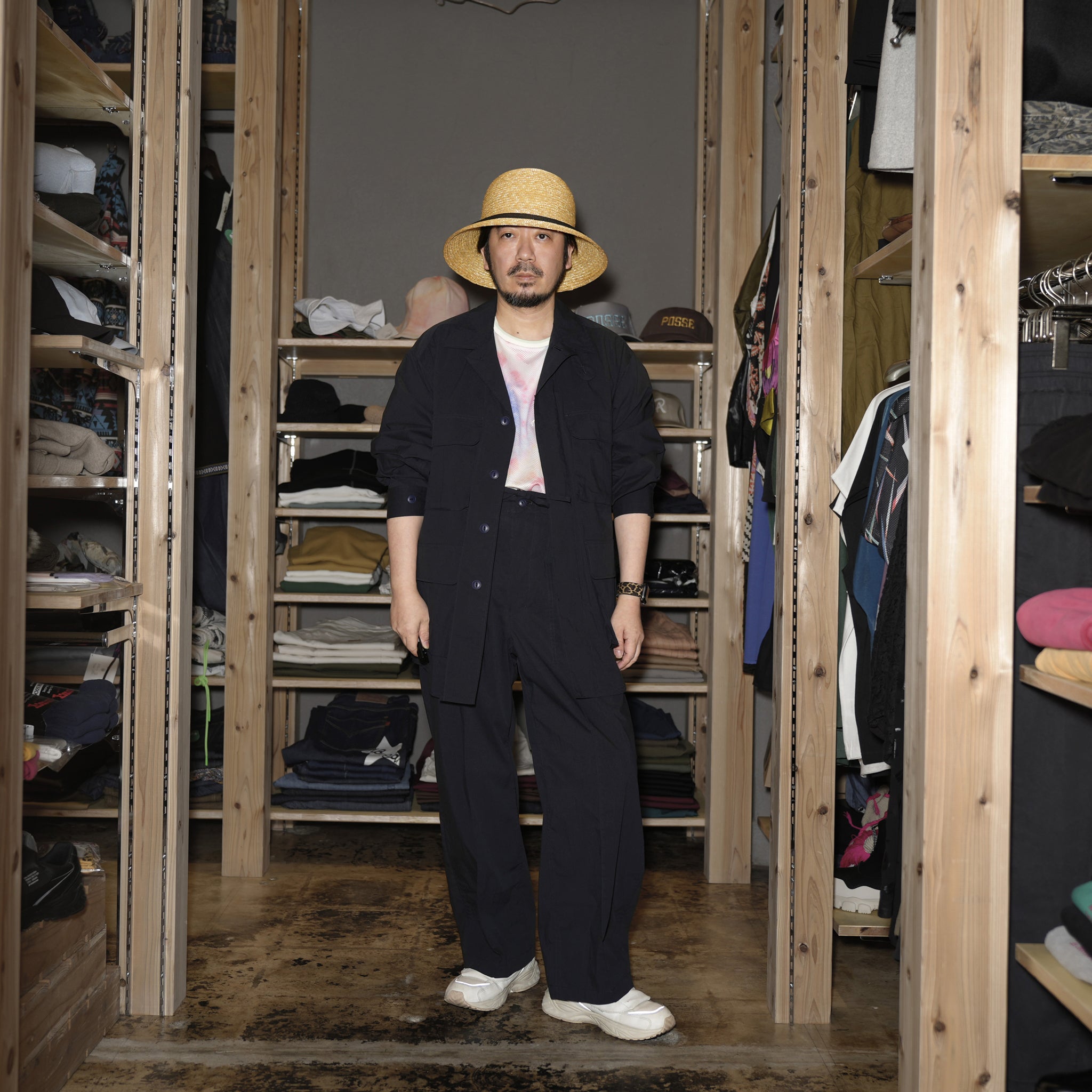 BDU-01_B | BDU 6 POCKET SHIRT-COTTON NYLON | Color:Navy【CATTA_カッタ】【archive】