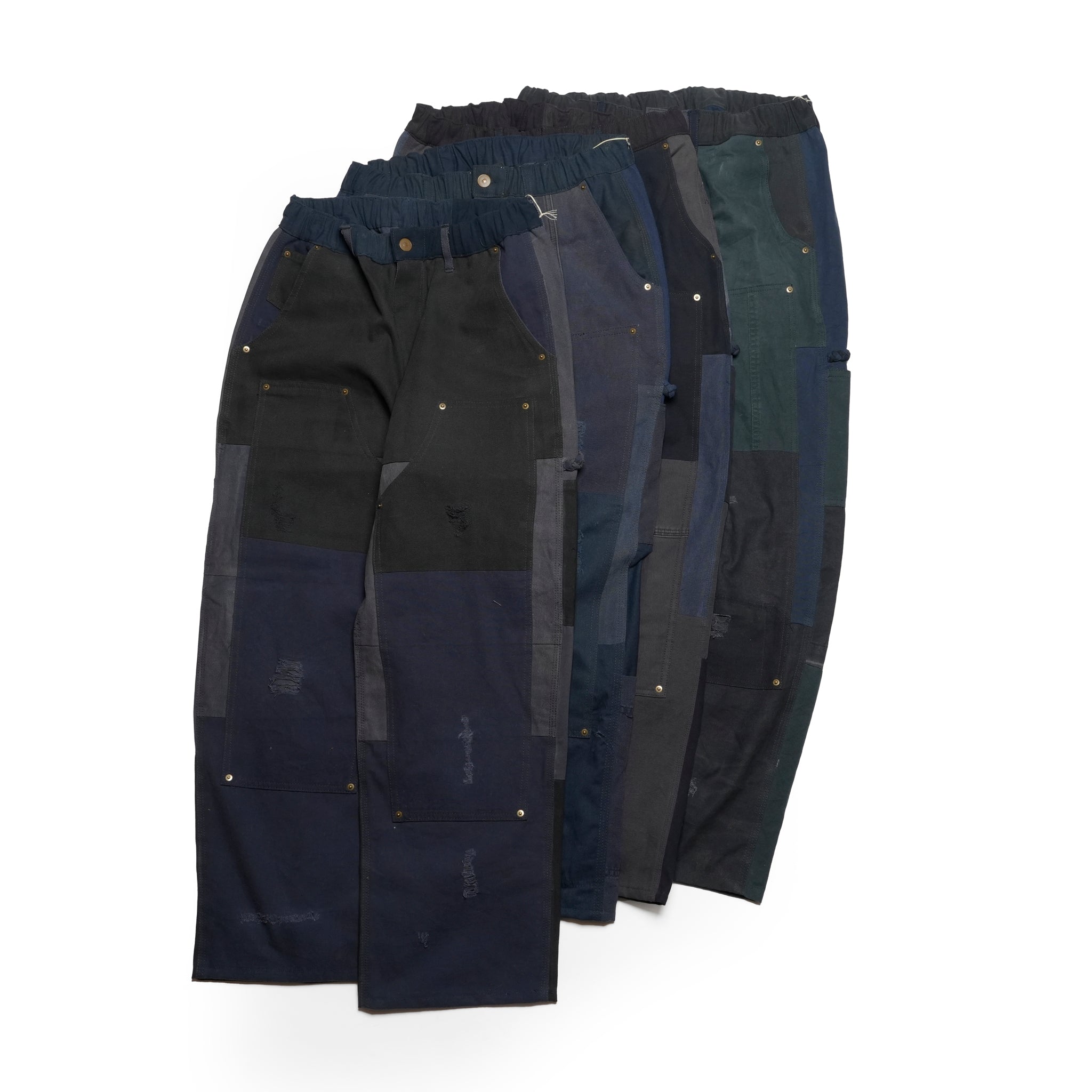 RP2528305_Navy | DAMAGE DOUBLEKNEE PANTS | Color:Navy | Size_M/L/XL【NASNGWAM_ナスングワム】
