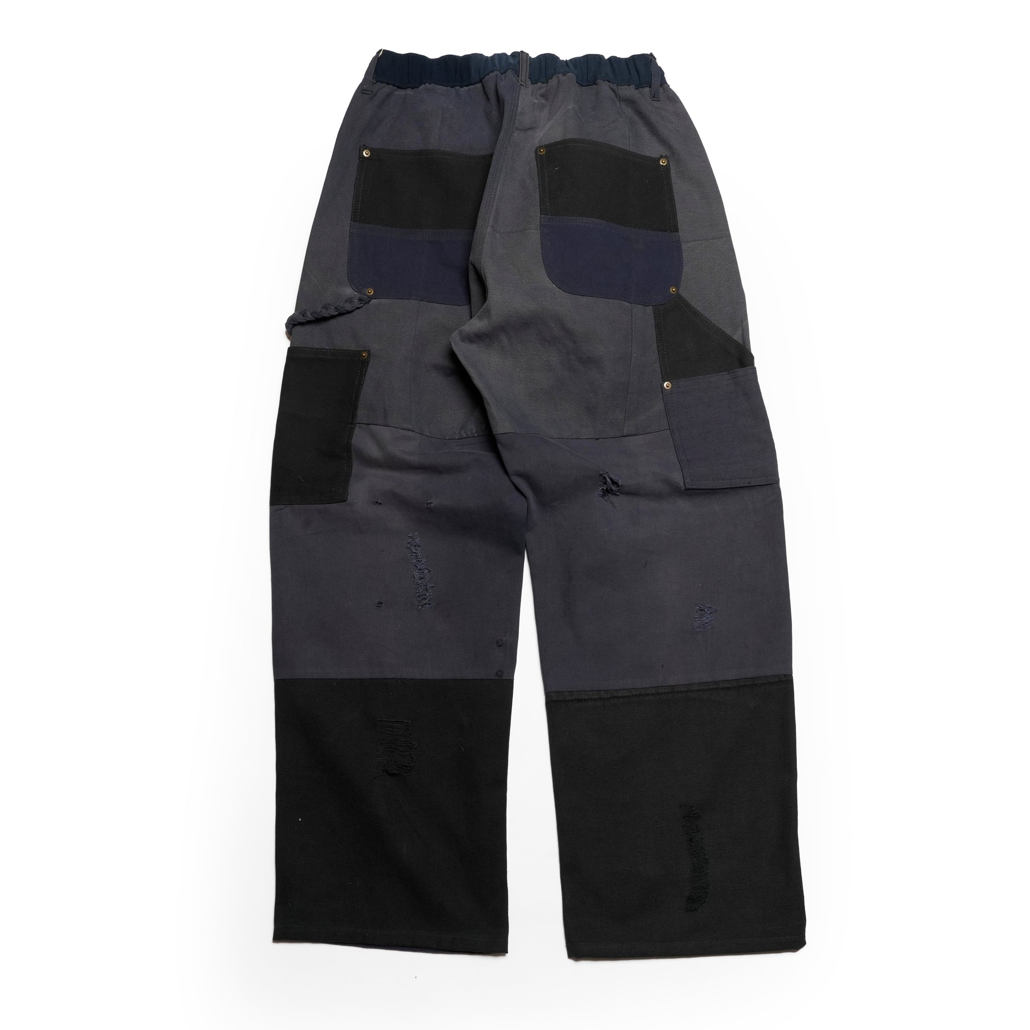 RP2528305_Navy | DAMAGE DOUBLEKNEE PANTS | Color:Navy | Size_M/L/XL【NASNGWAM_ナスングワム】