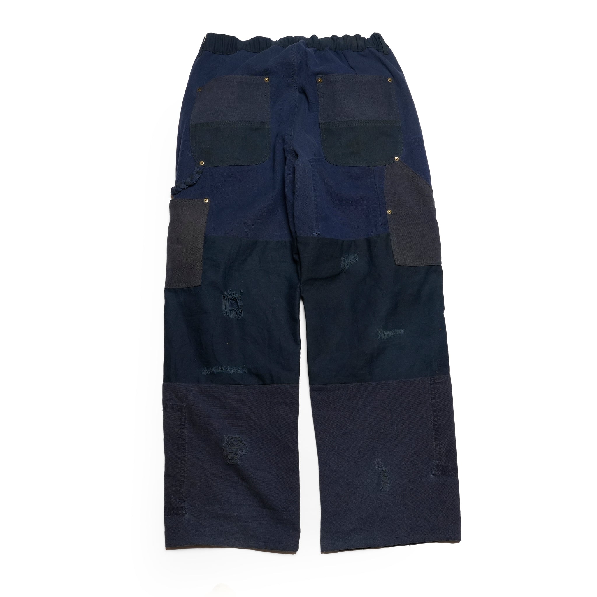 RP2528305_Navy | DAMAGE DOUBLEKNEE PANTS | Color:Navy | Size_M/L/XL【NASNGWAM_ナスングワム】