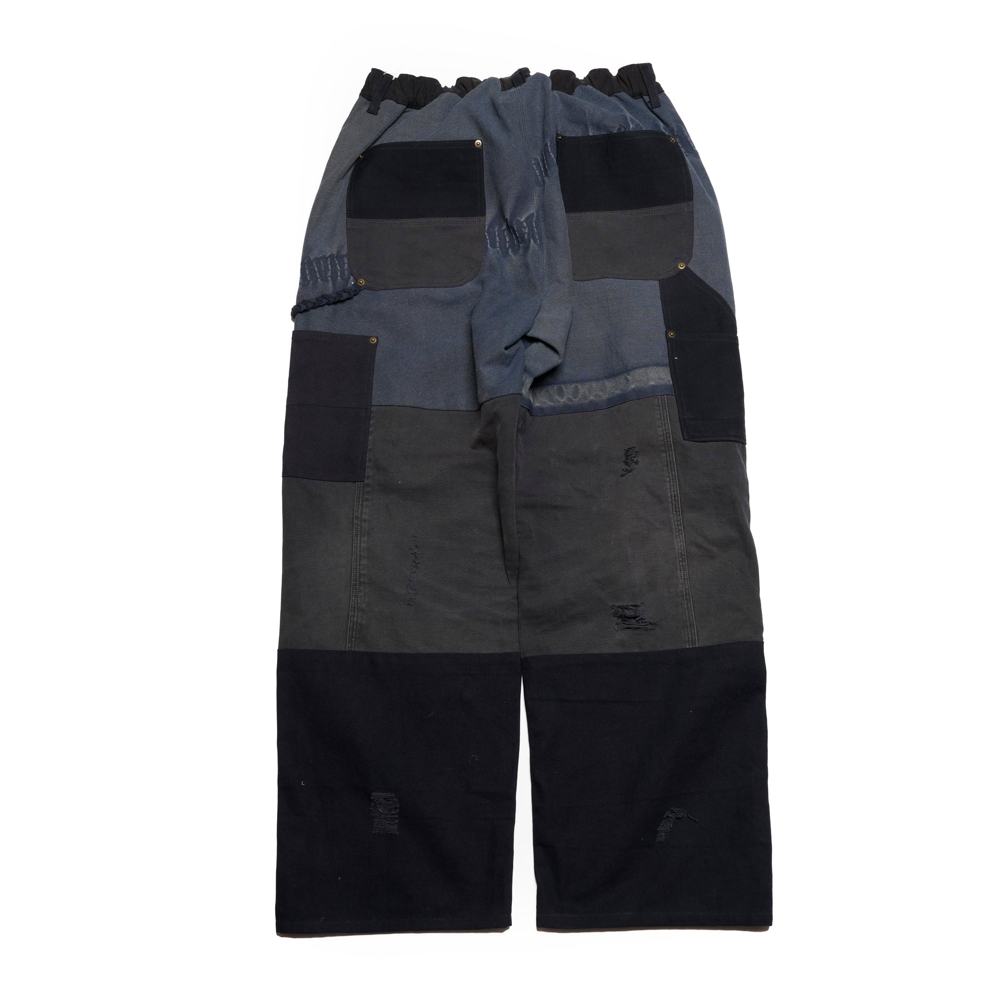 RP2528305_Navy | DAMAGE DOUBLEKNEE PANTS | Color:Navy | Size_M/L/XL【NASNGWAM_ナスングワム】