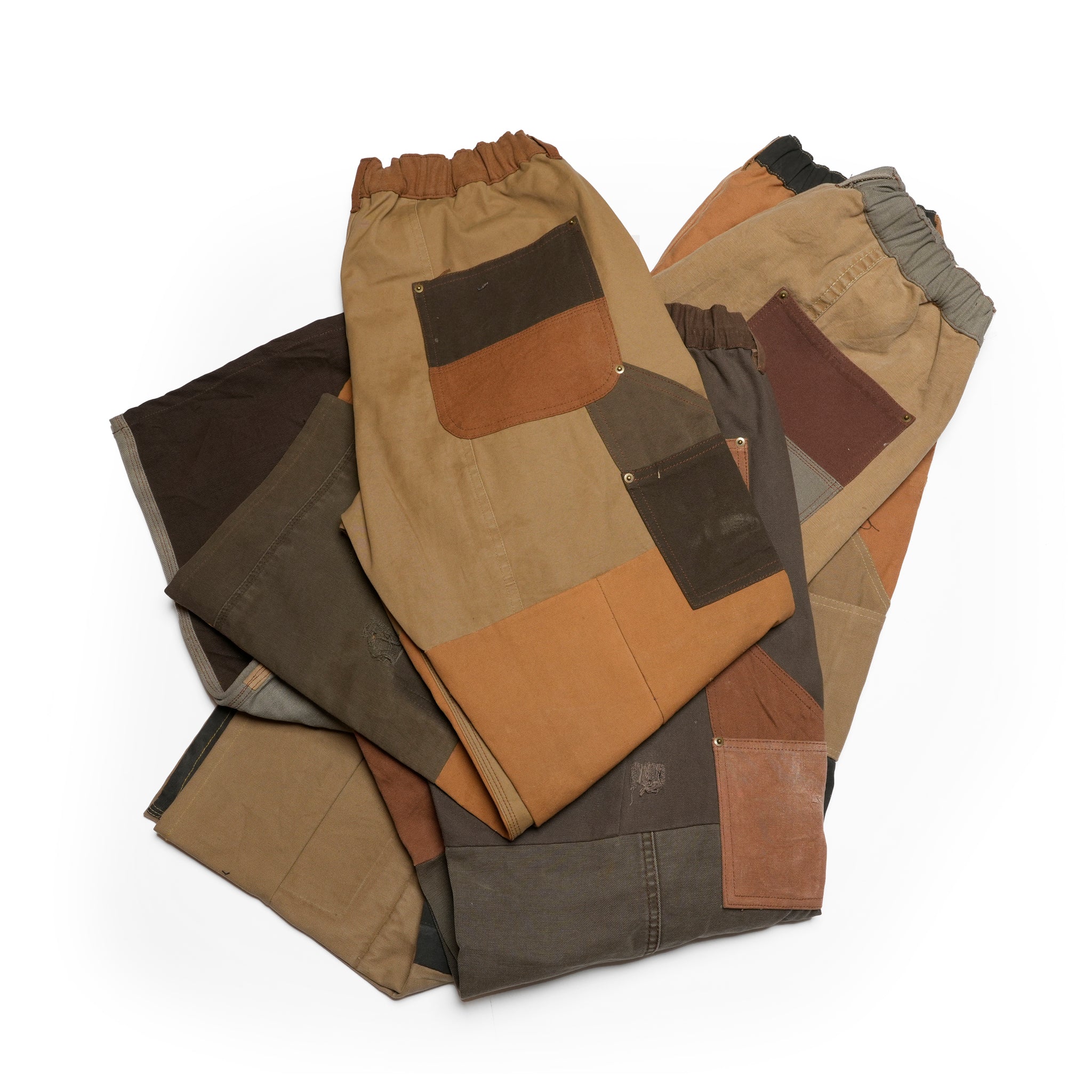 RP2528305_Brown | DAMAGE DOUBLEKNEE PANTS | Color:Brown | Size_M/L/XL【NASNGWAM_ナスングワム】