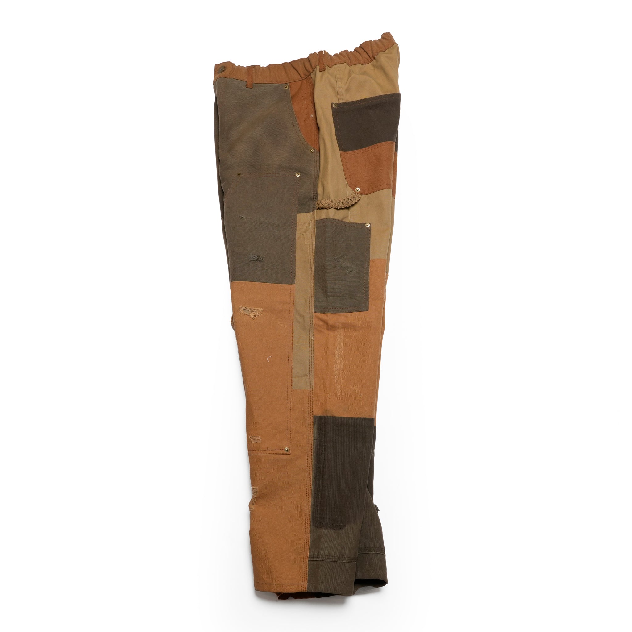 RP2528305_Brown | DAMAGE DOUBLEKNEE PANTS | Color:Brown | Size_M/L/XL【NASNGWAM_ナスングワム】