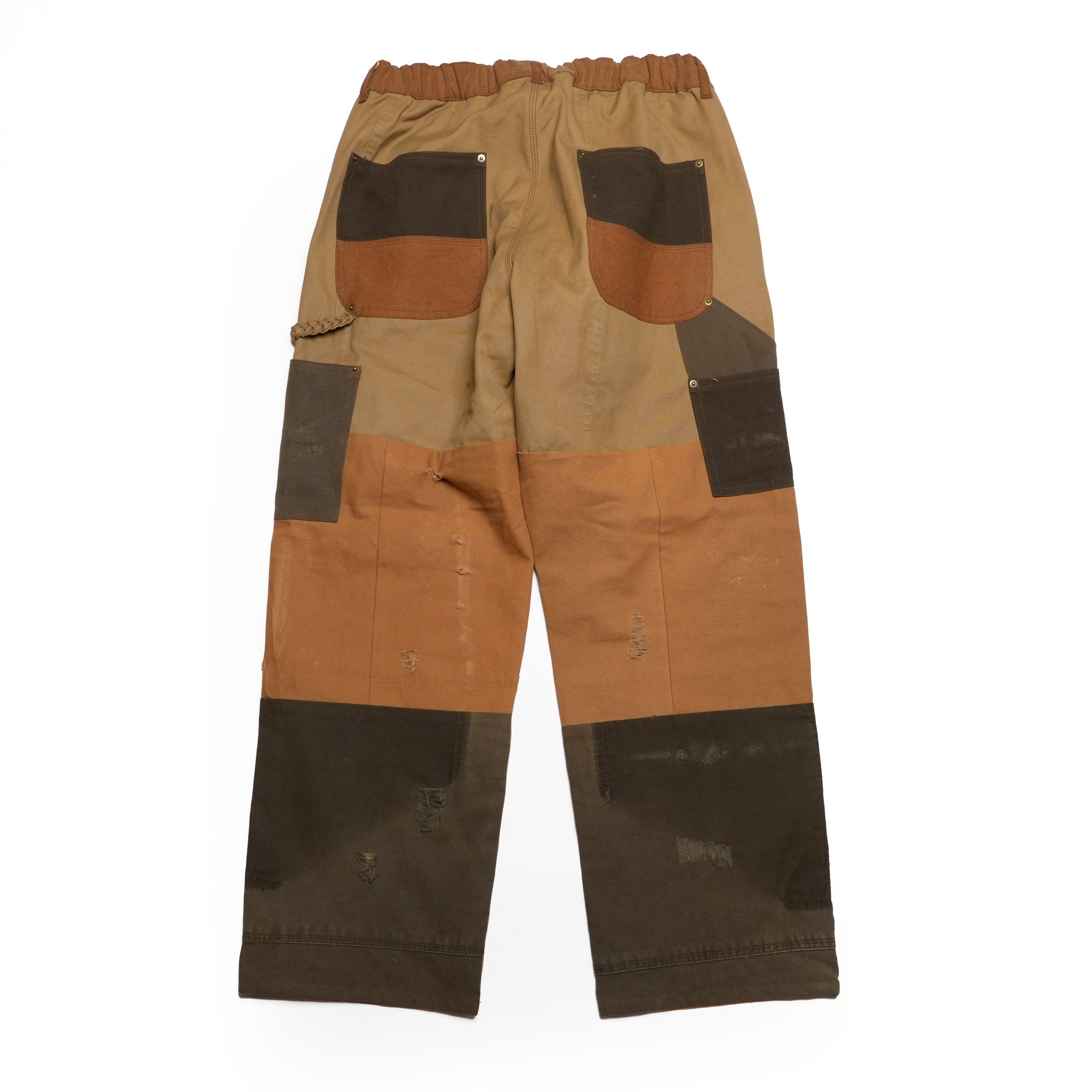 RP2528305_Brown | DAMAGE DOUBLEKNEE PANTS | Color:Brown | Size_M/L/XL【NASNGWAM_ナスングワム】