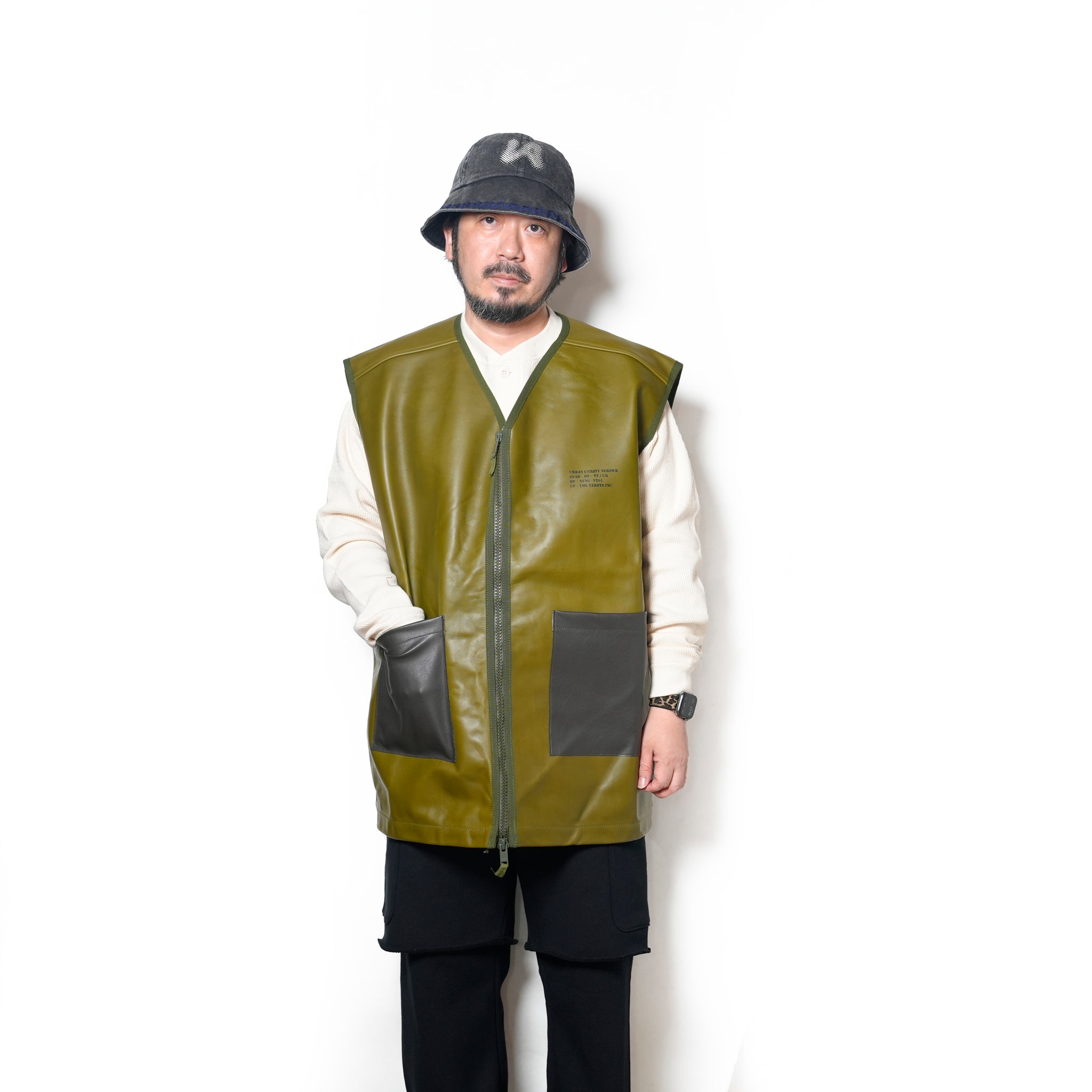 JERKIN PROTECTIVE VEST remake | Color:M Green【The NERDYS_ナーディーズ】NFNG-VT01