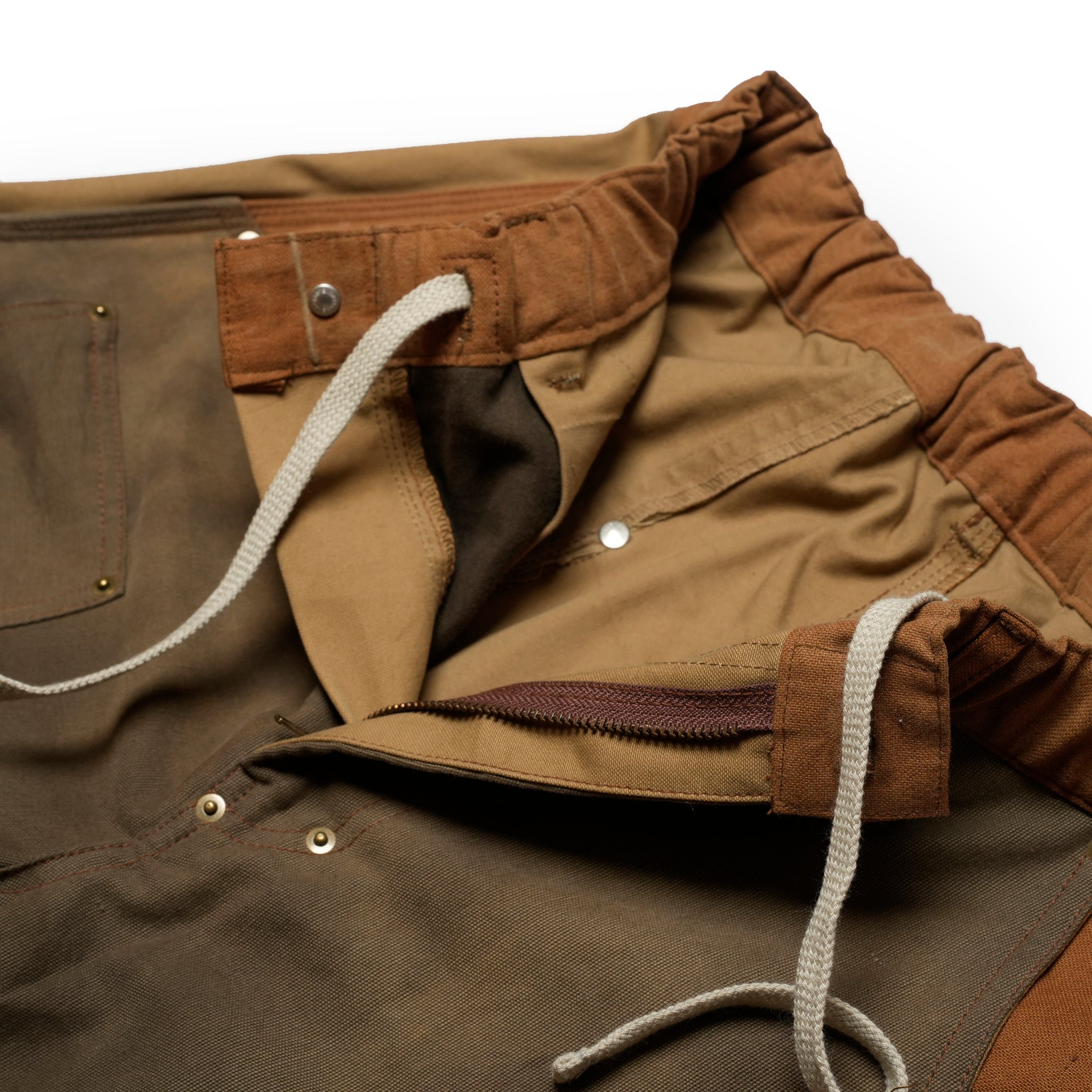 RP2528305_Brown | DAMAGE DOUBLEKNEE PANTS | Color:Brown | Size_M/L/XL【NASNGWAM_ナスングワム】