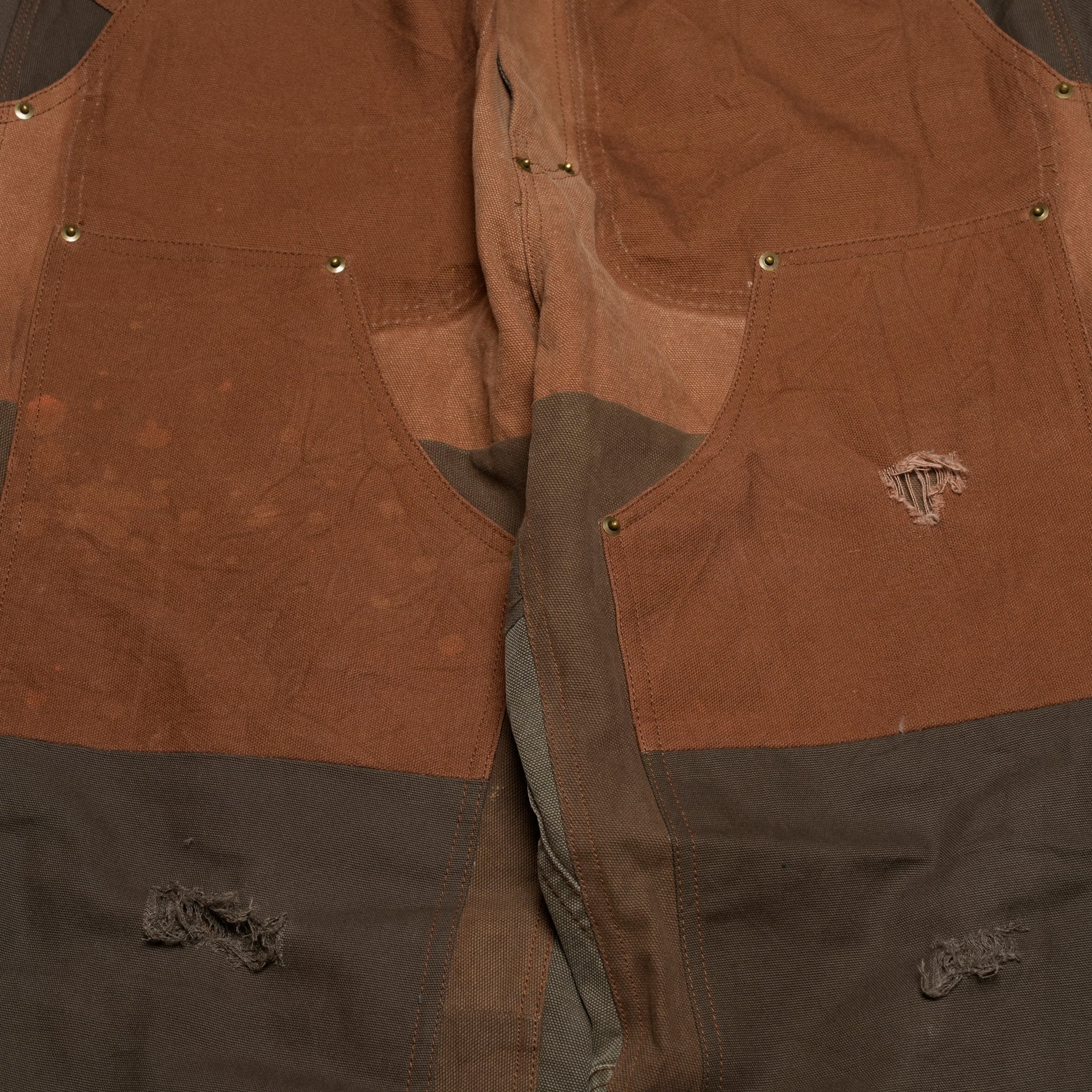 RP2528305_Brown | DAMAGE DOUBLEKNEE PANTS | Color:Brown | Size_M/L/XL【NASNGWAM_ナスングワム】