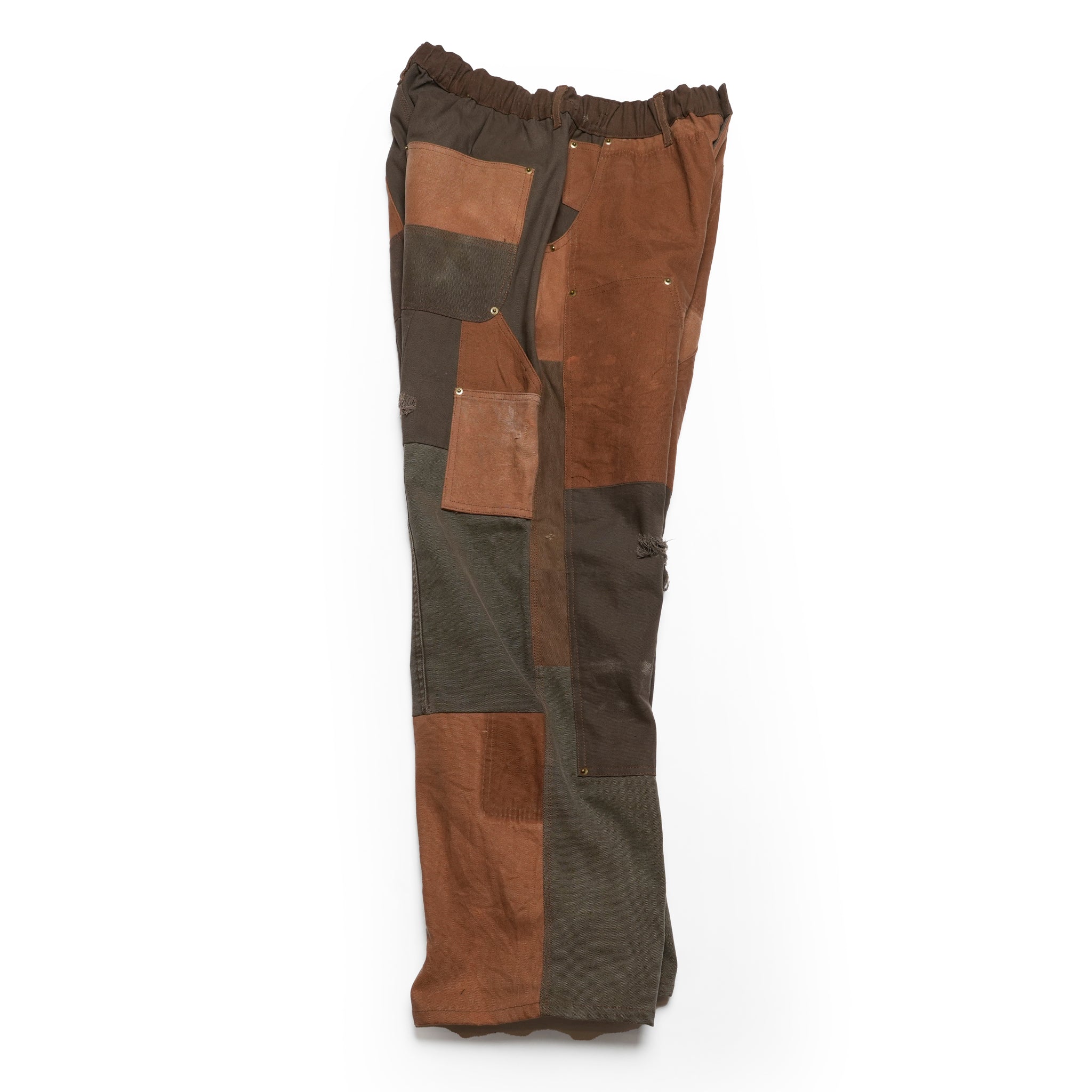 RP2528305_Brown | DAMAGE DOUBLEKNEE PANTS | Color:Brown | Size_M/L/XL【NASNGWAM_ナスングワム】