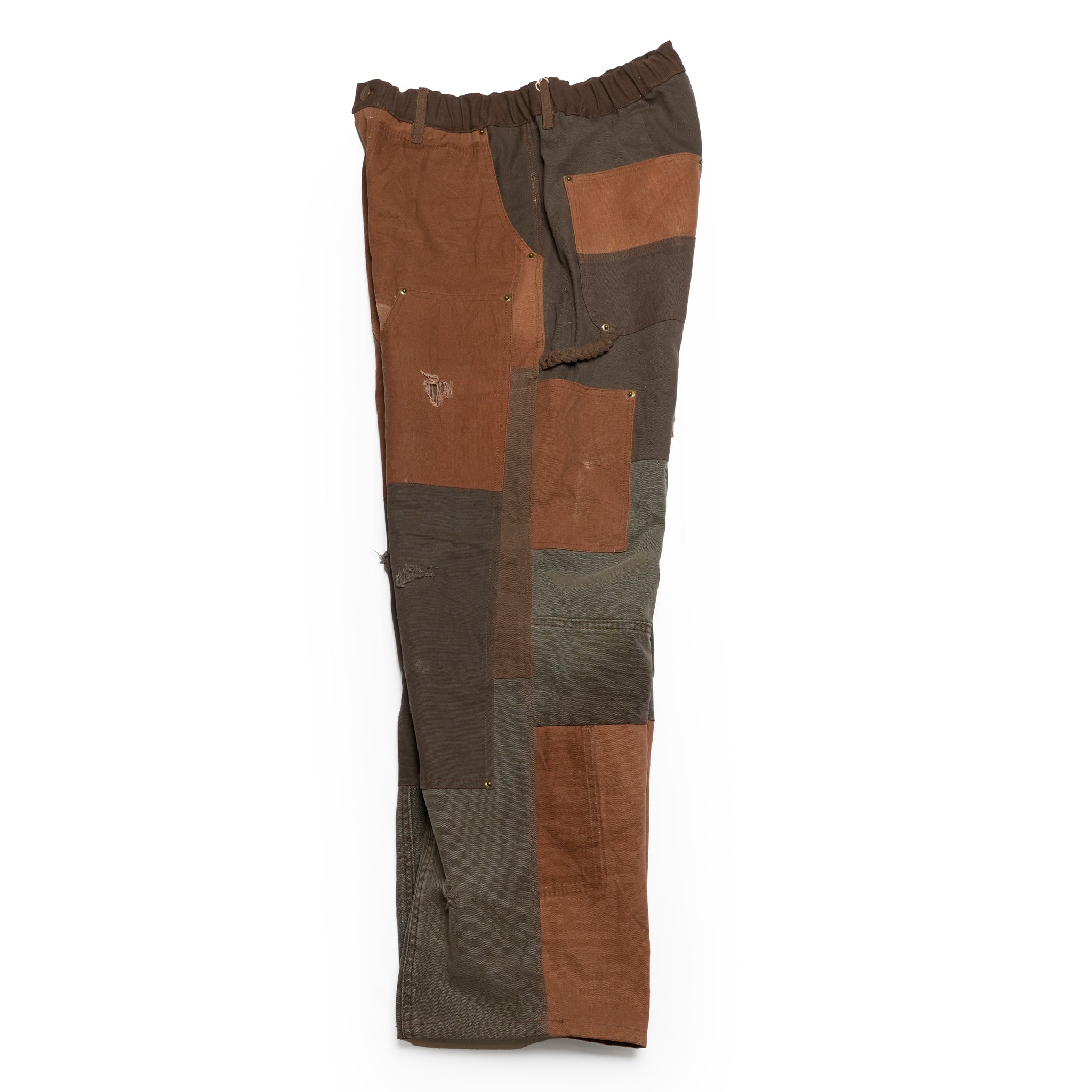 RP2528305_Brown | DAMAGE DOUBLEKNEE PANTS | Color:Brown | Size_M/L/XL【NASNGWAM_ナスングワム】