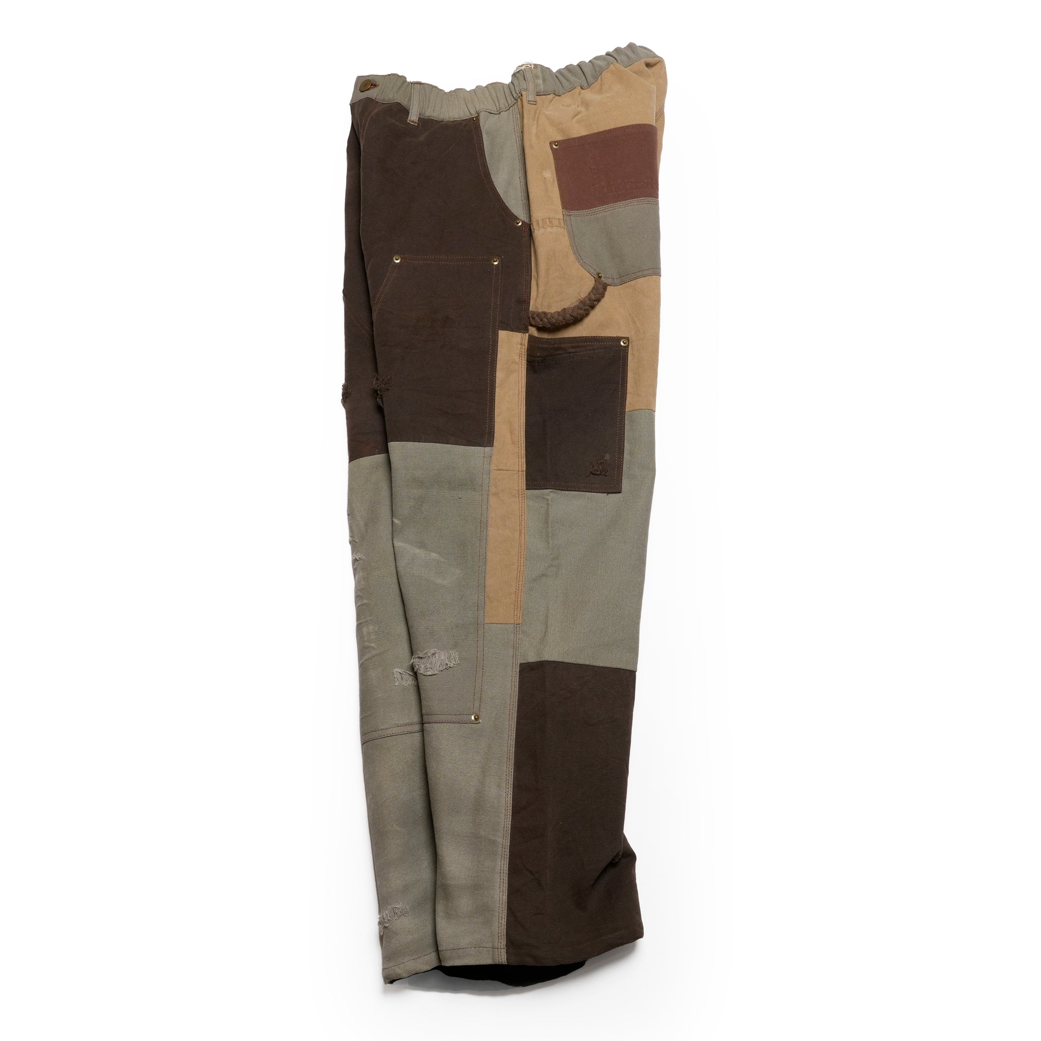RP2528305_Brown | DAMAGE DOUBLEKNEE PANTS | Color:Brown | Size_M/L/XL【NASNGWAM_ナスングワム】
