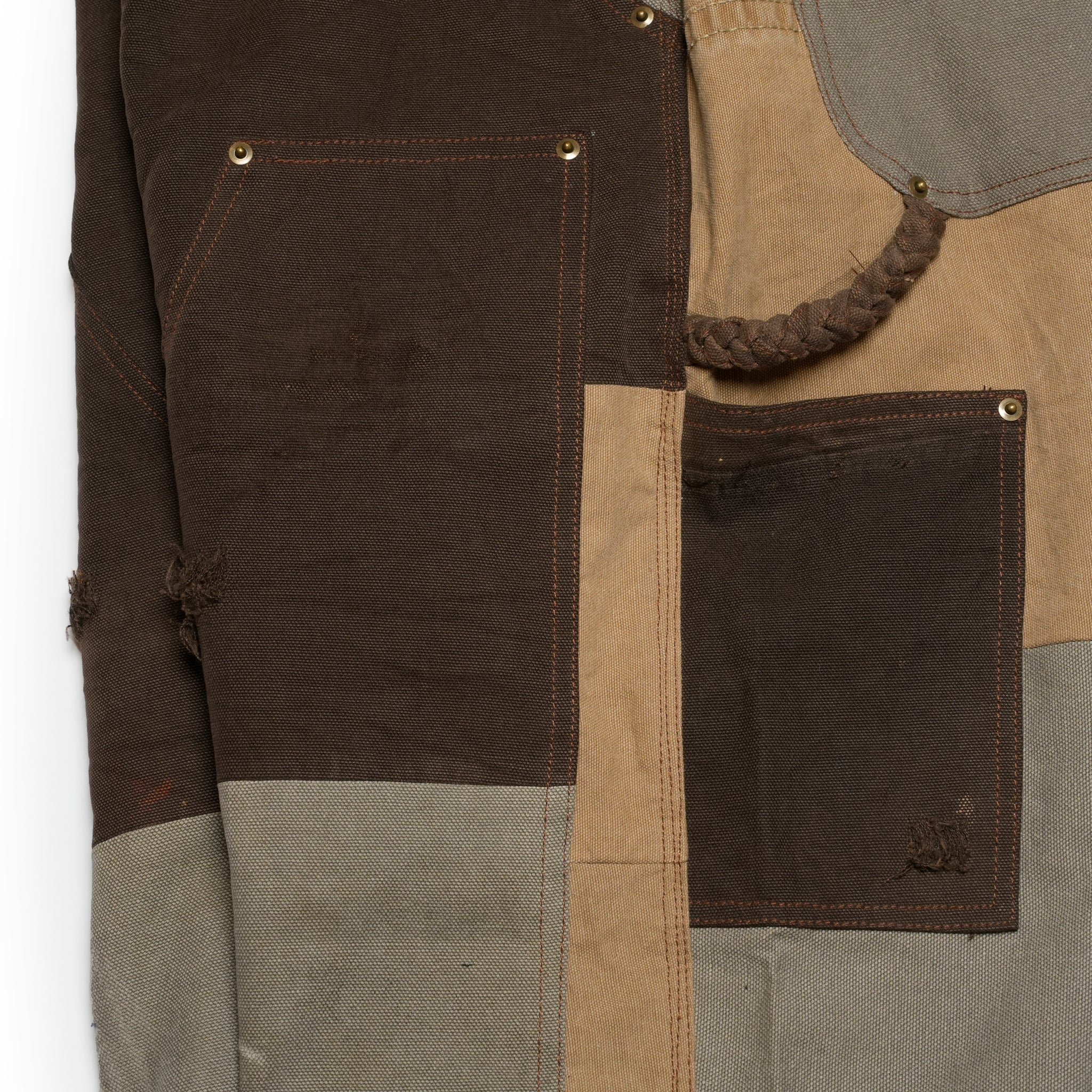 RP2528305_Brown | DAMAGE DOUBLEKNEE PANTS | Color:Brown | Size_M/L/XL【NASNGWAM_ナスングワム】