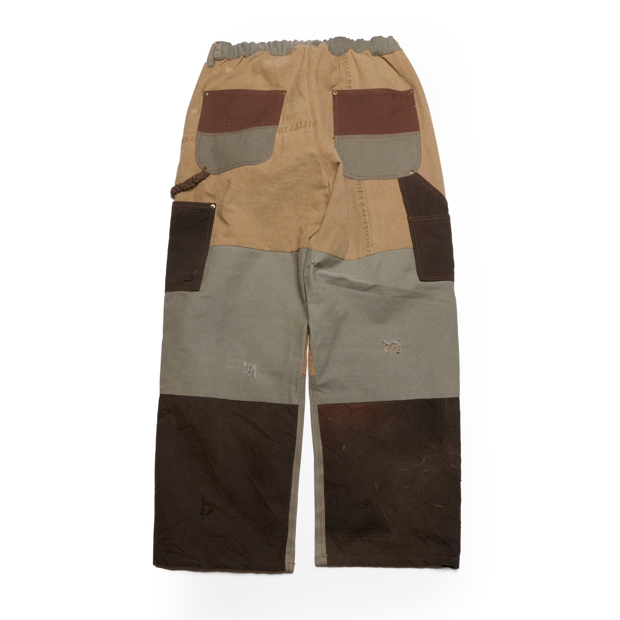 RP2528305_Brown | DAMAGE DOUBLEKNEE PANTS | Color:Brown | Size_M/L/XL【NASNGWAM_ナスングワム】