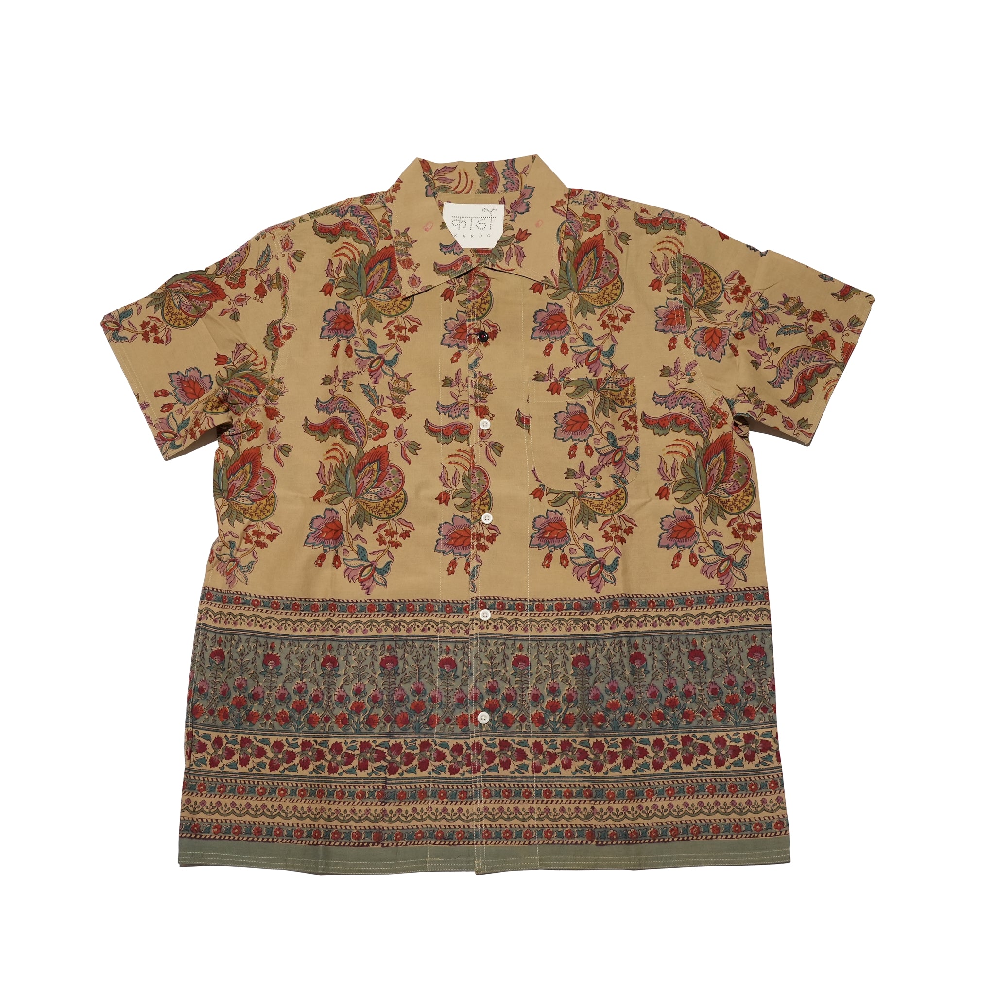 CHINTAN | BOXY FIT OPEN COLLAR SS SHIRT | Color:Bp110【KARDO_カルド】