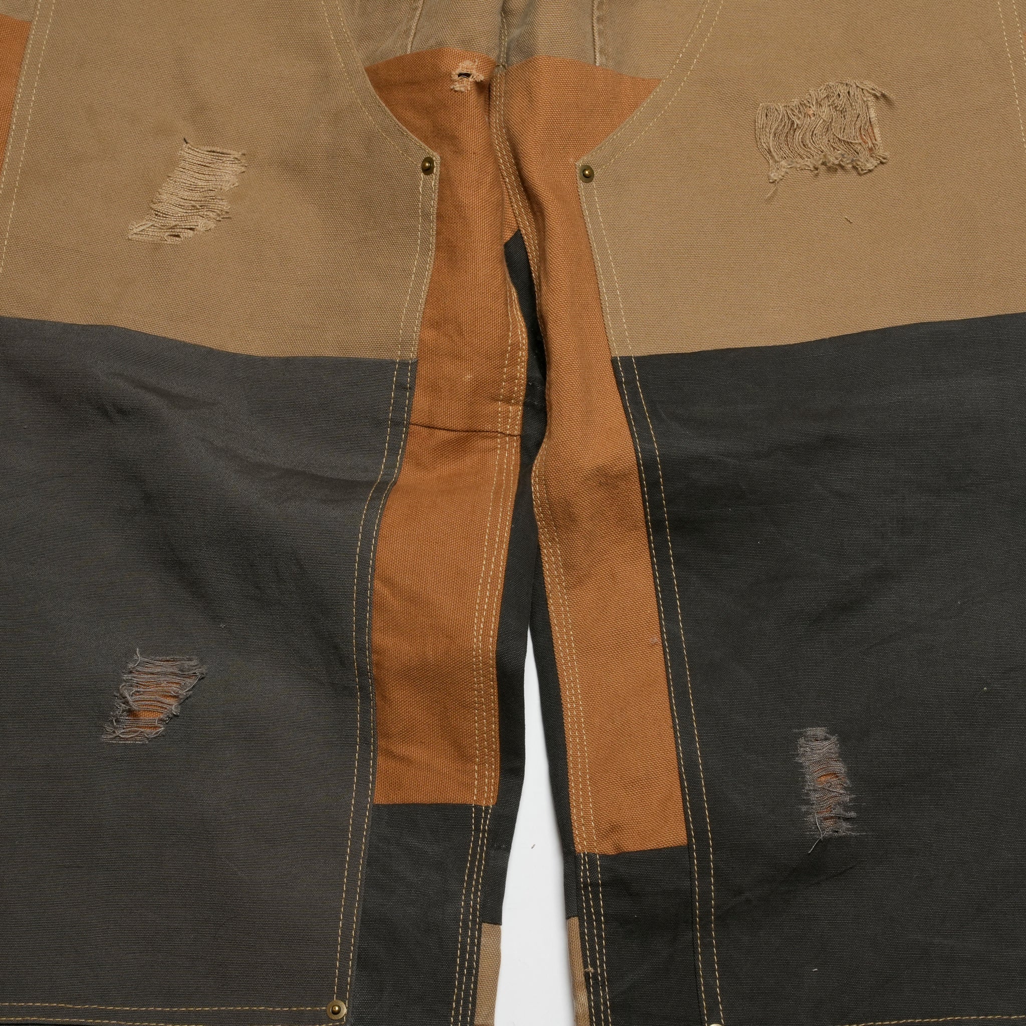 RP2528305_Brown | DAMAGE DOUBLEKNEE PANTS | Color:Brown | Size_M/L/XL【NASNGWAM_ナスングワム】