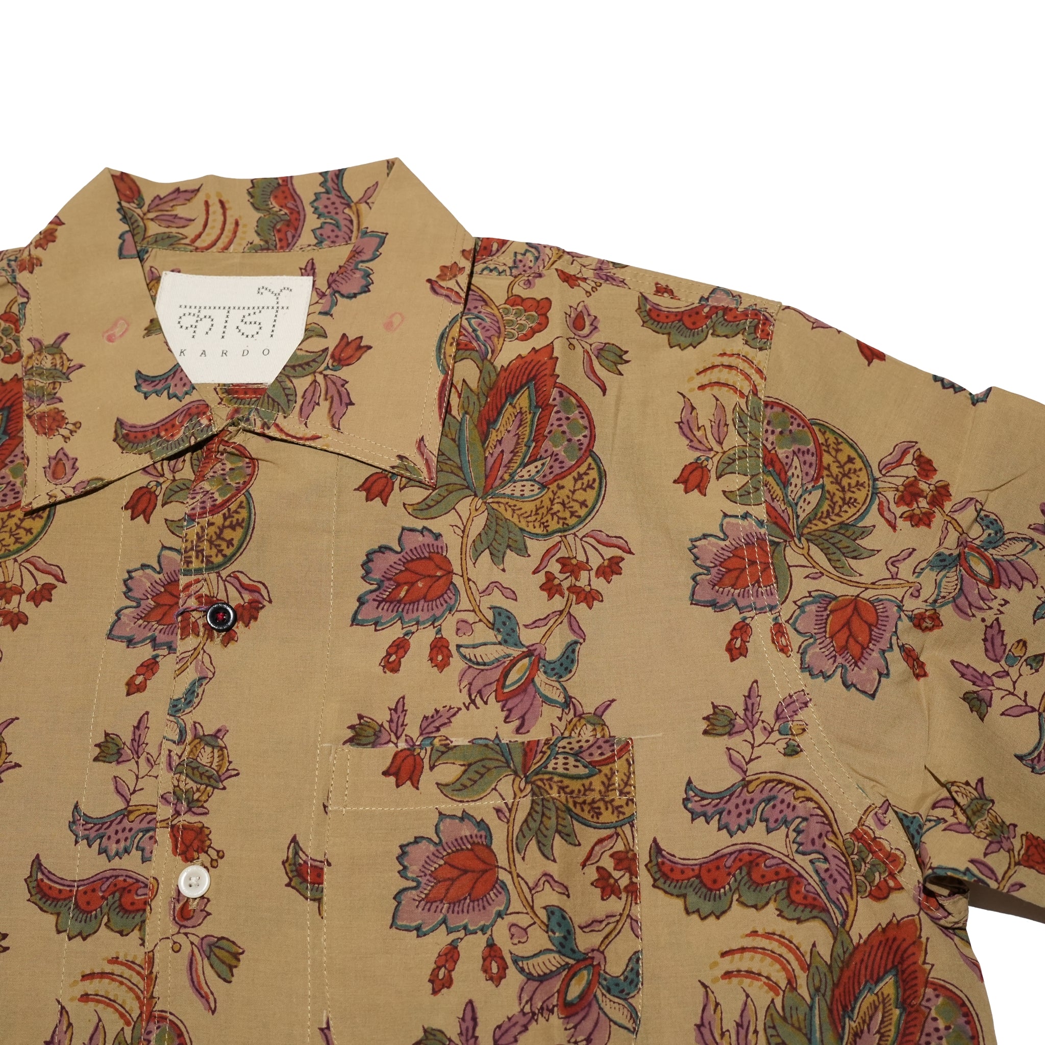 CHINTAN | BOXY FIT OPEN COLLAR SS SHIRT | Color:Bp110【KARDO_カルド】
