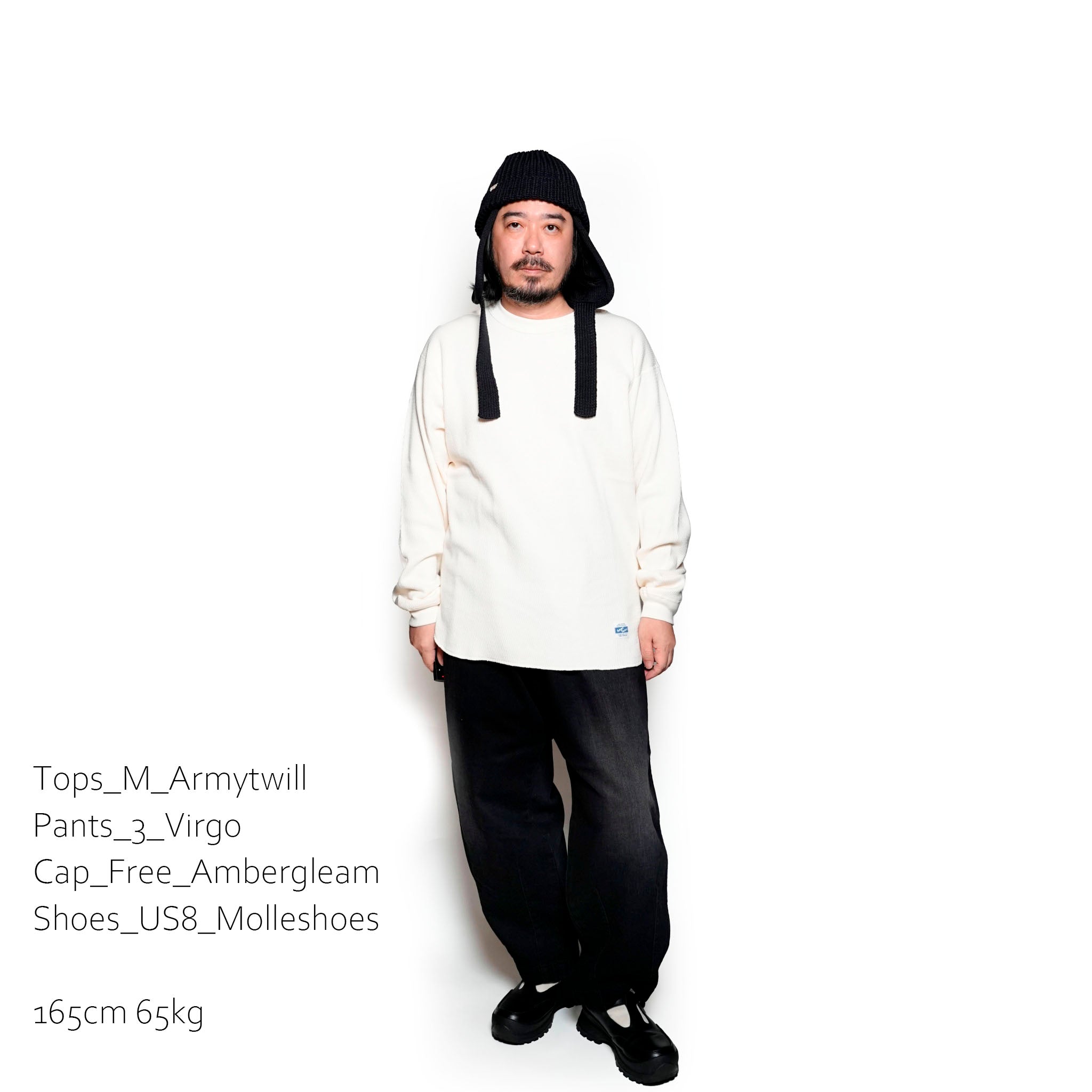 VGW Type-2 wide denim pants | Black | VIRGOwearworks