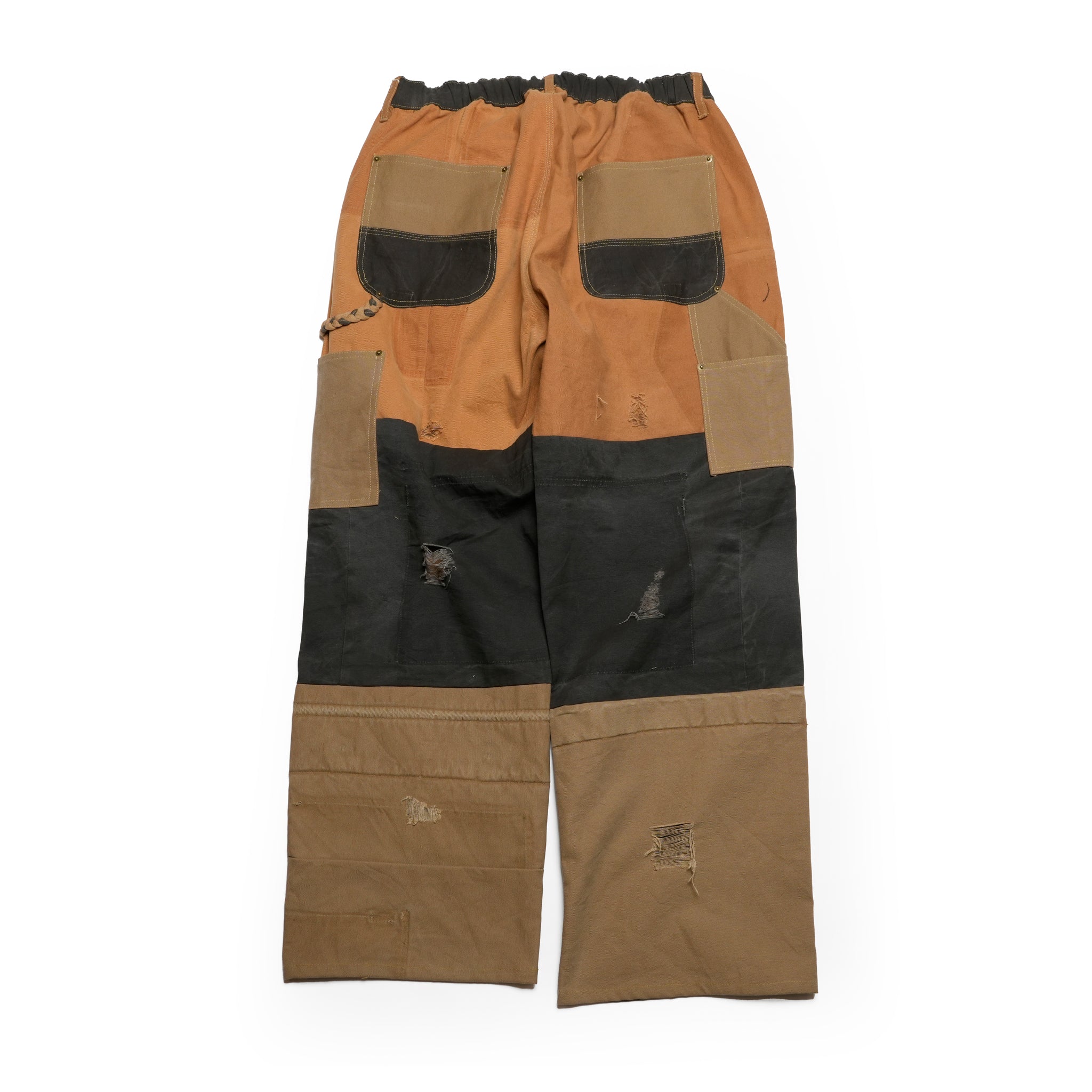 RP2528305_Brown | DAMAGE DOUBLEKNEE PANTS | Color:Brown | Size_M/L/XL【NASNGWAM_ナスングワム】