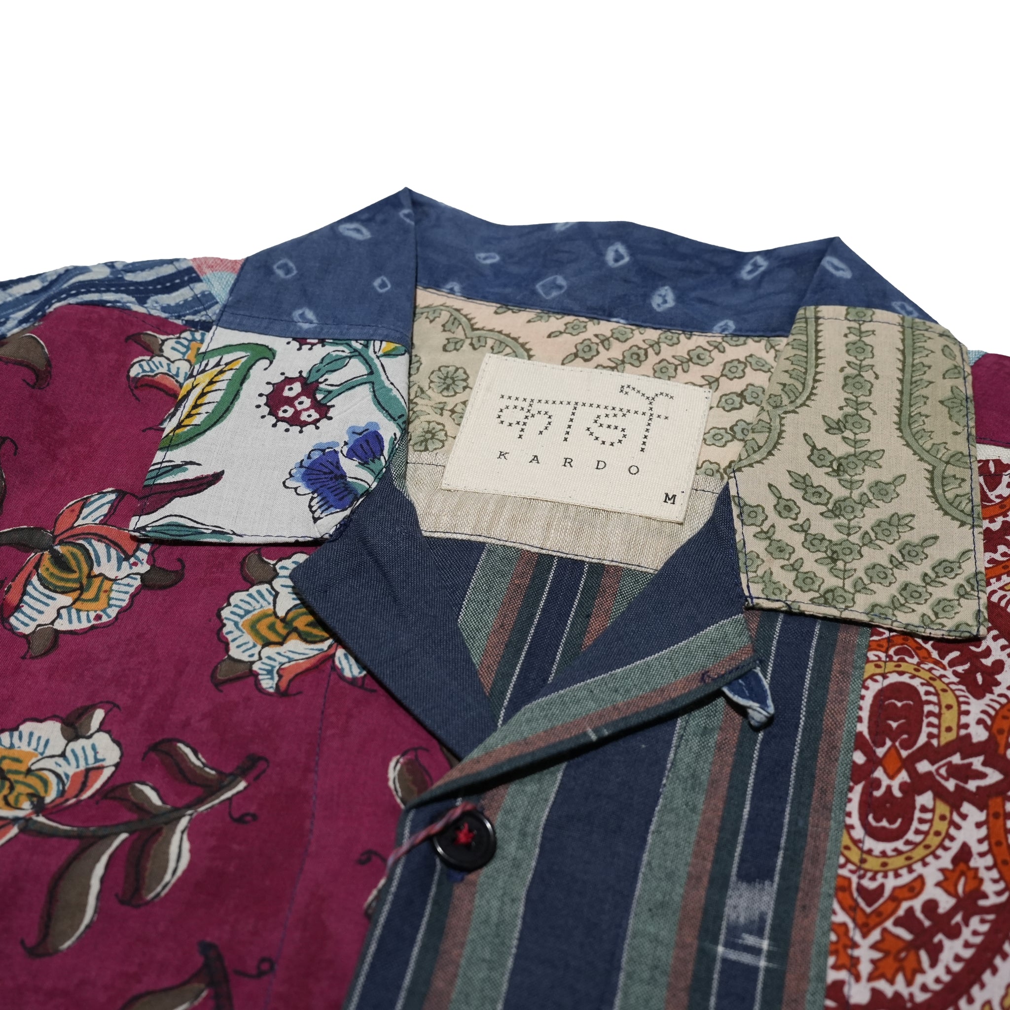 RONEN_patch | OVER SIZED CAMP COLLARSS SHIRT | Color:Patchwork 05【KARDO_カルド】