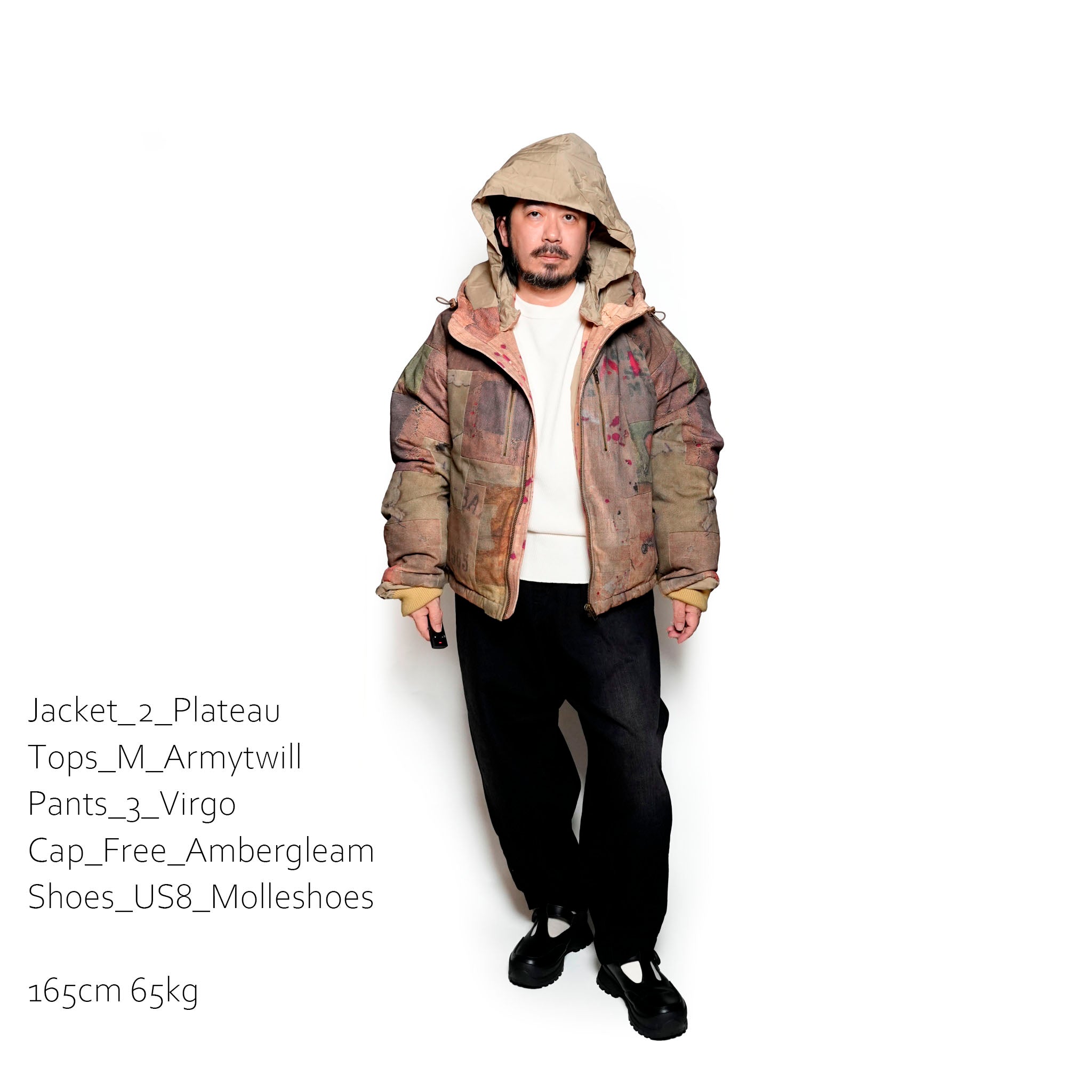 Pla24awj10_Digital print | Digital print puffer | Color:Digital Print【PLATEAU STUDIO_プラトー スタジオ】【archive】