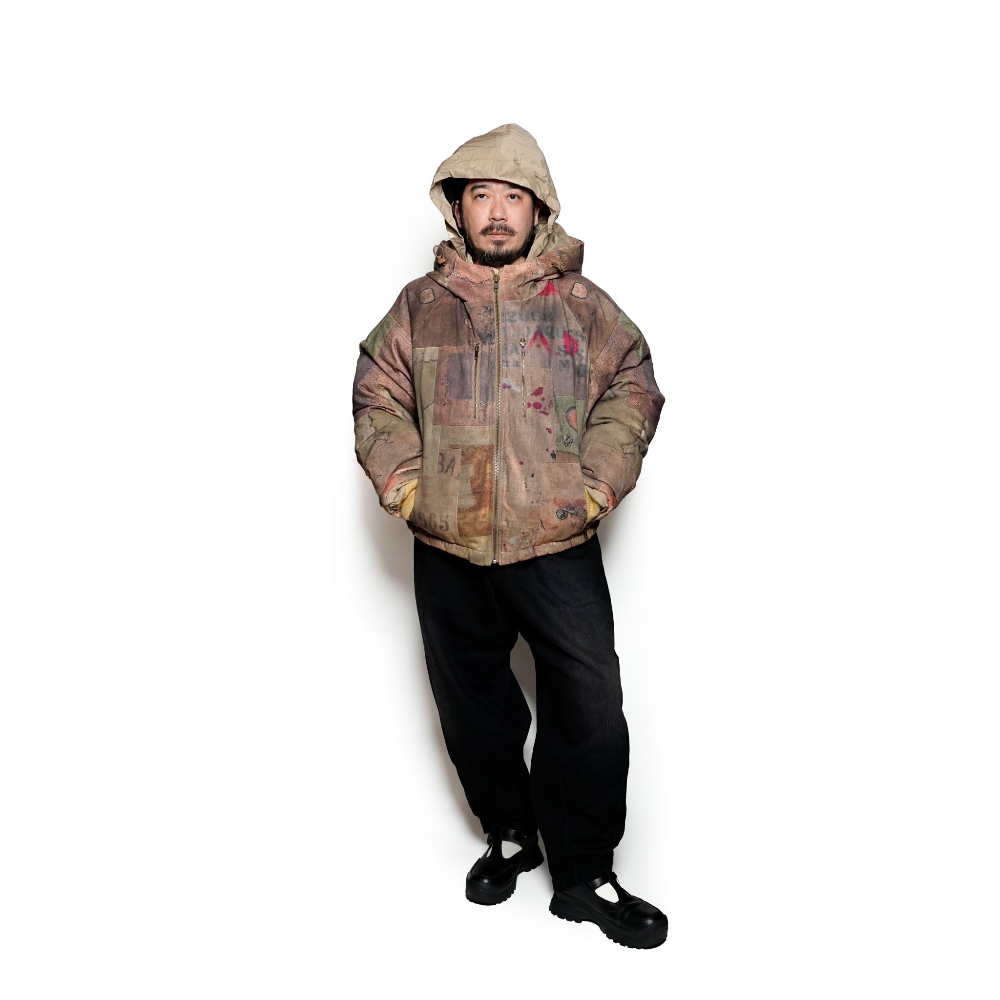 Pla24awj10_Digital print | Digital print puffer | Color:Digital Print【PLATEAU STUDIO_プラトー スタジオ】【archive】