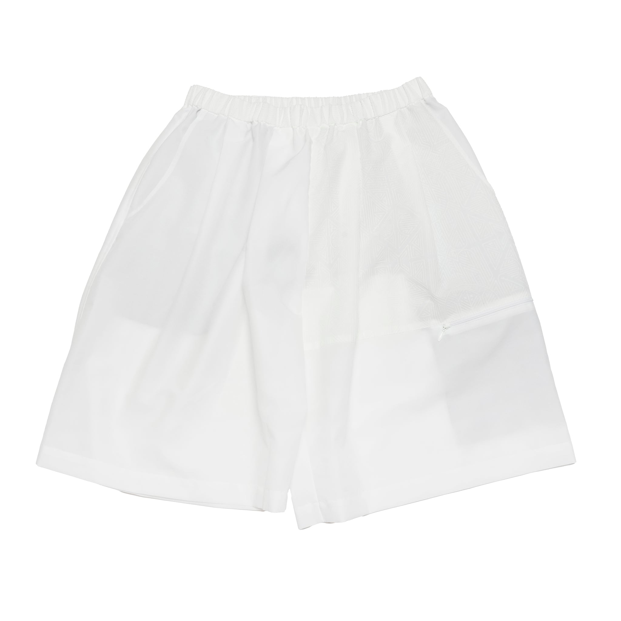 SF25SS-11_White | Stone Yard Floc Wide Shorts | Color:White【STOF_ストフ】【archive】