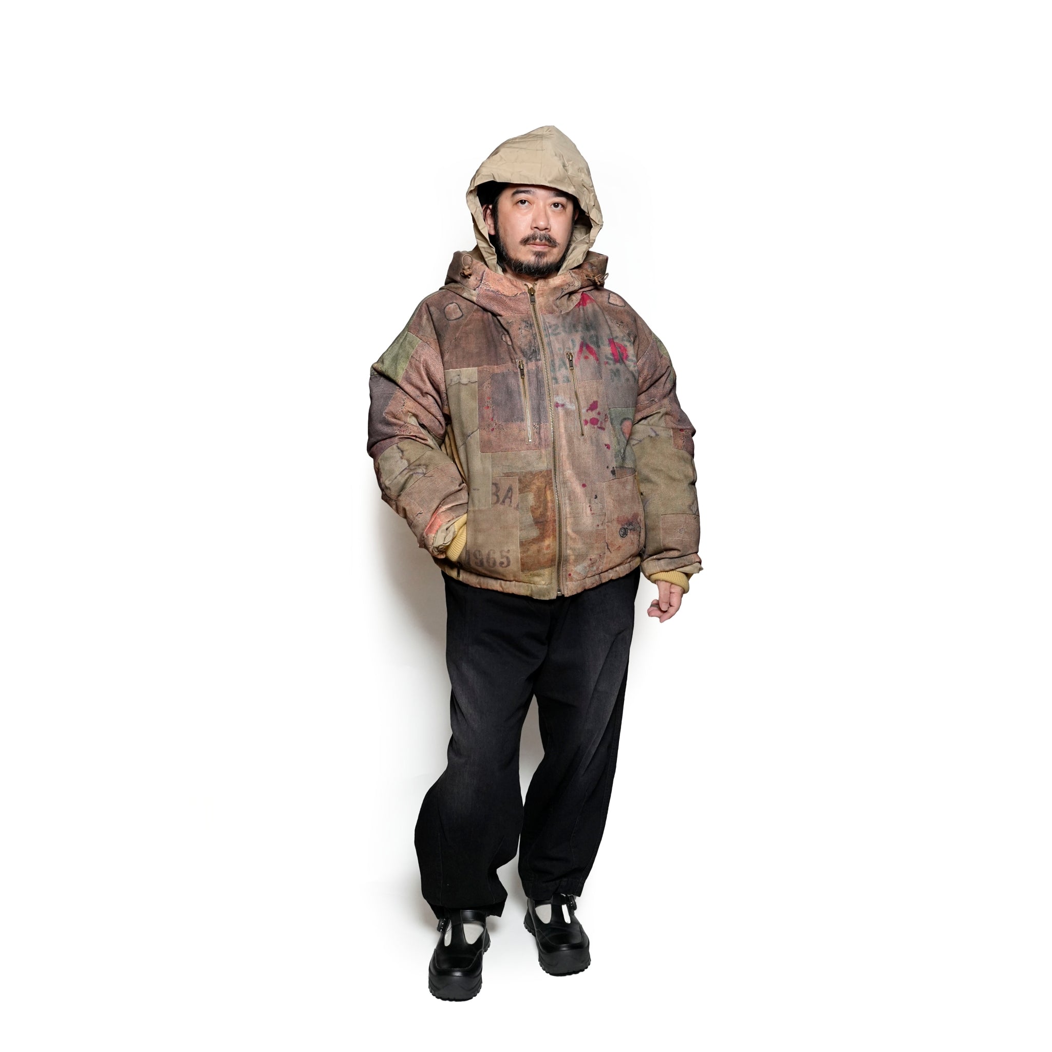 Pla24awj10_Digital print | Digital print puffer | Color:Digital Print【PLATEAU STUDIO_プラトー スタジオ】【archive】
