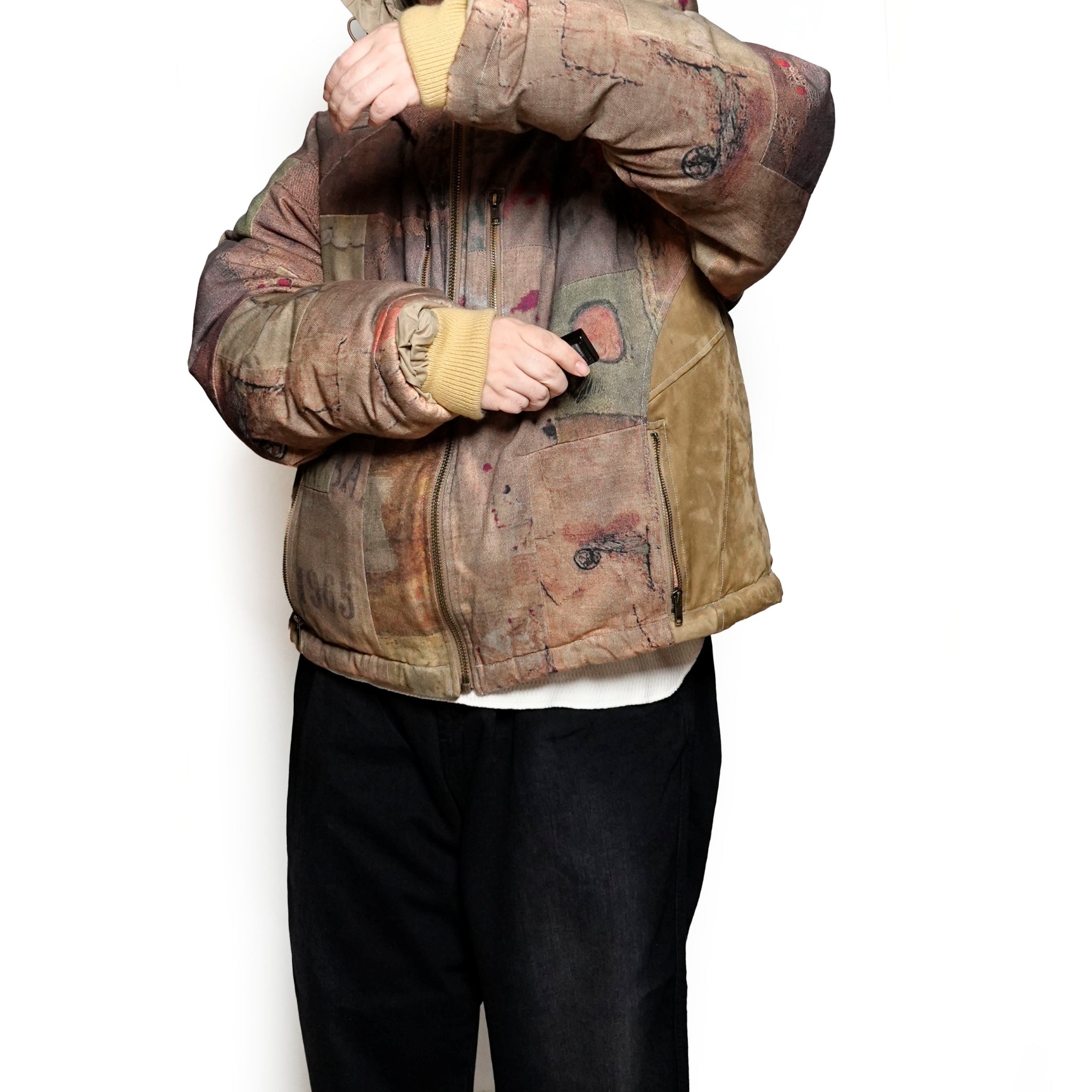 Pla24awj10_Digital print | Digital print puffer | Color:Digital Print【PLATEAU STUDIO_プラトー スタジオ】【archive】