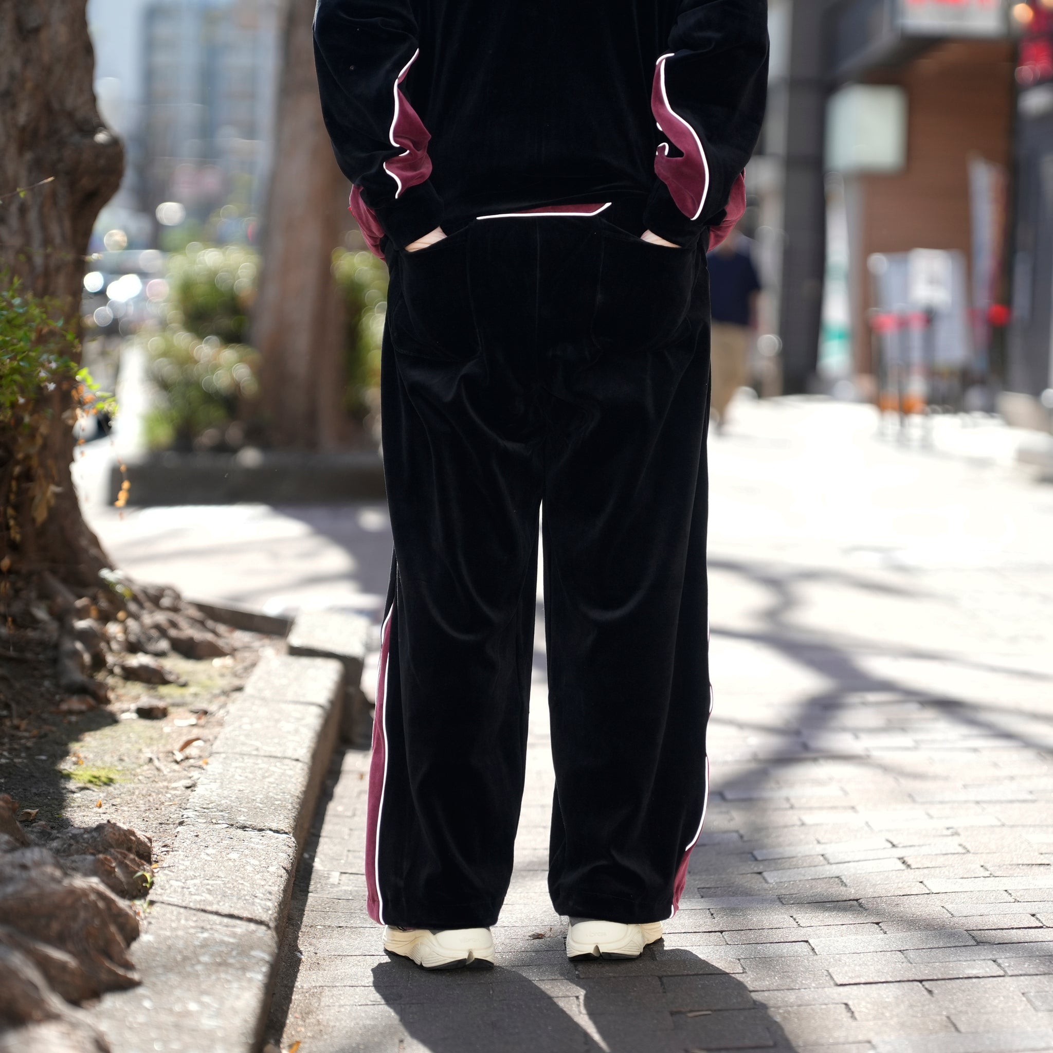 VELOUR TRACK EZ | Color_Black | No_voo-1243_black【VOO_ヴォー】