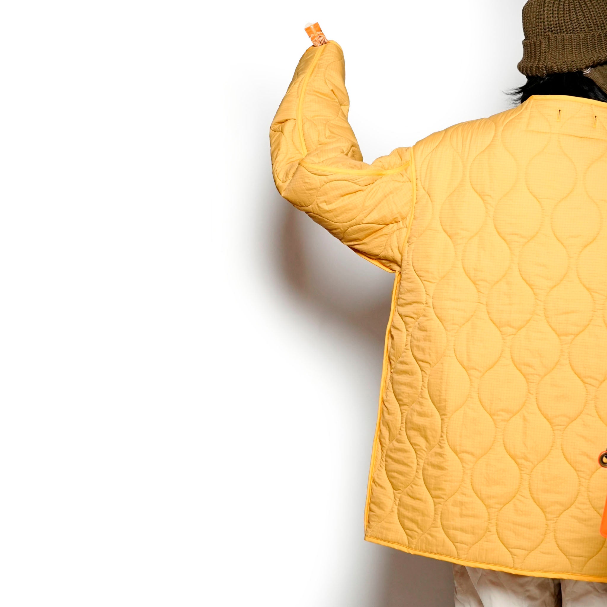 G63101_MU.YE | REVERSIBLE QUILT LONG LINER JACKET-MU.YE【GORT_ゴート】【archive】