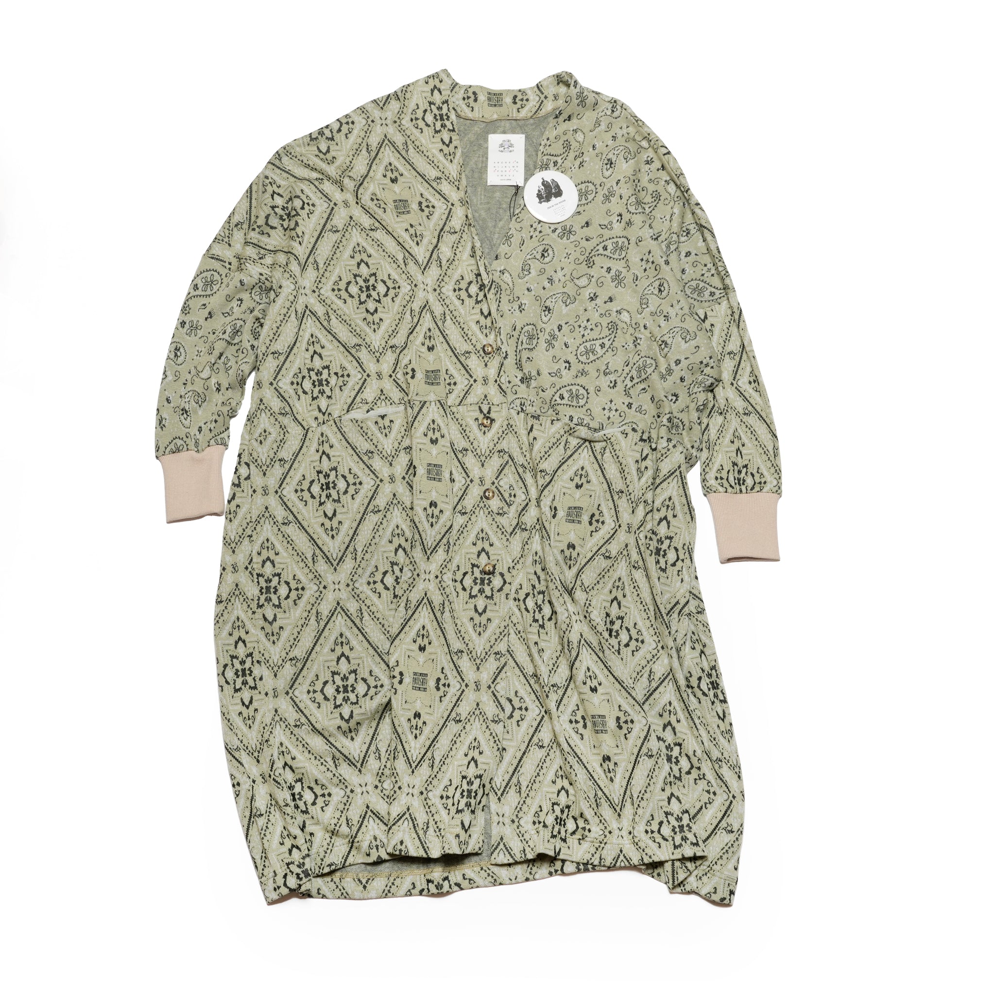 SF25SS-16_Beige | Bandana JQ Cardigan | Color:Beige【STOF_ストフ】
