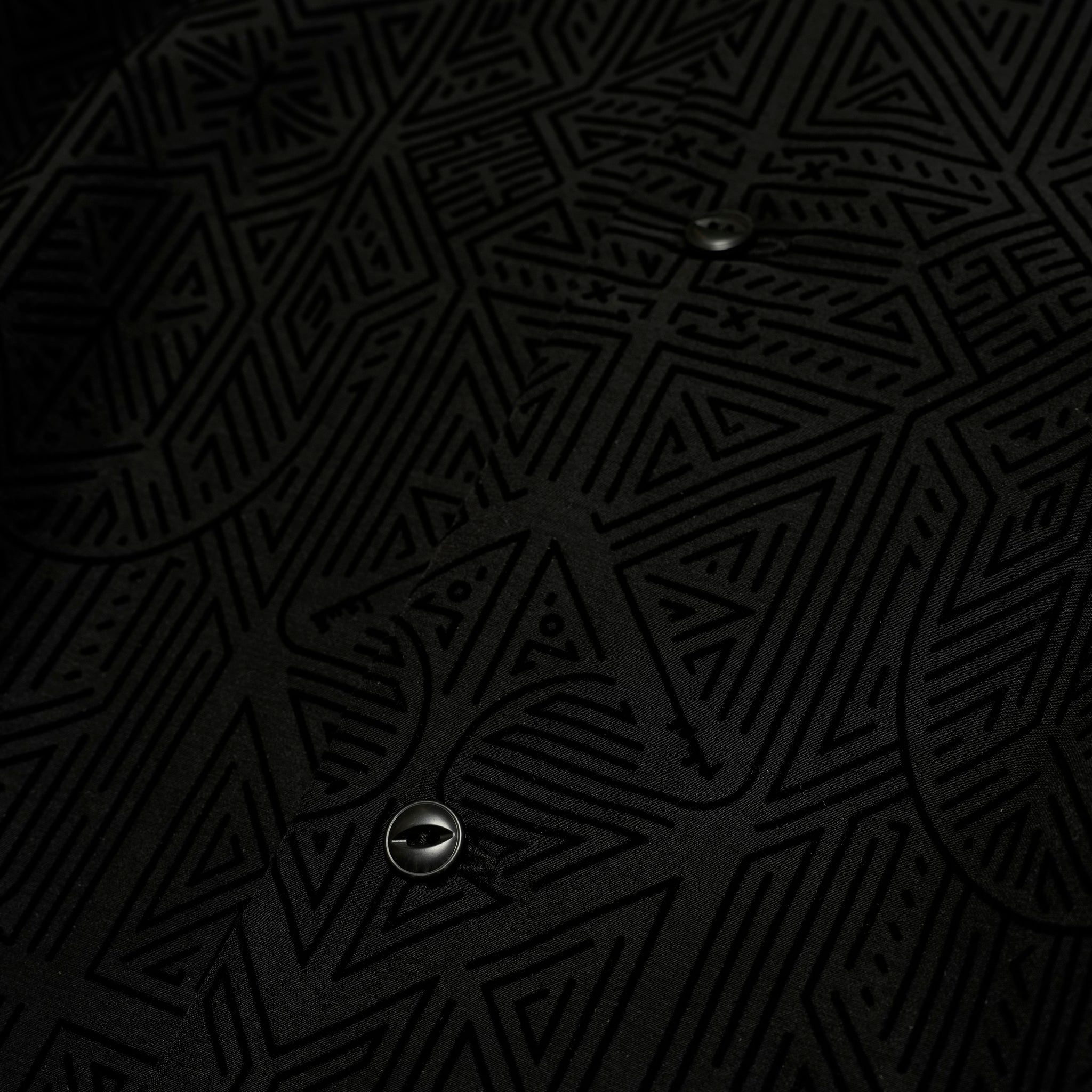 SF25SS-08_Black | Stone Yard Floc Shirt | Color:Black【STOF_ストフ】【archive】