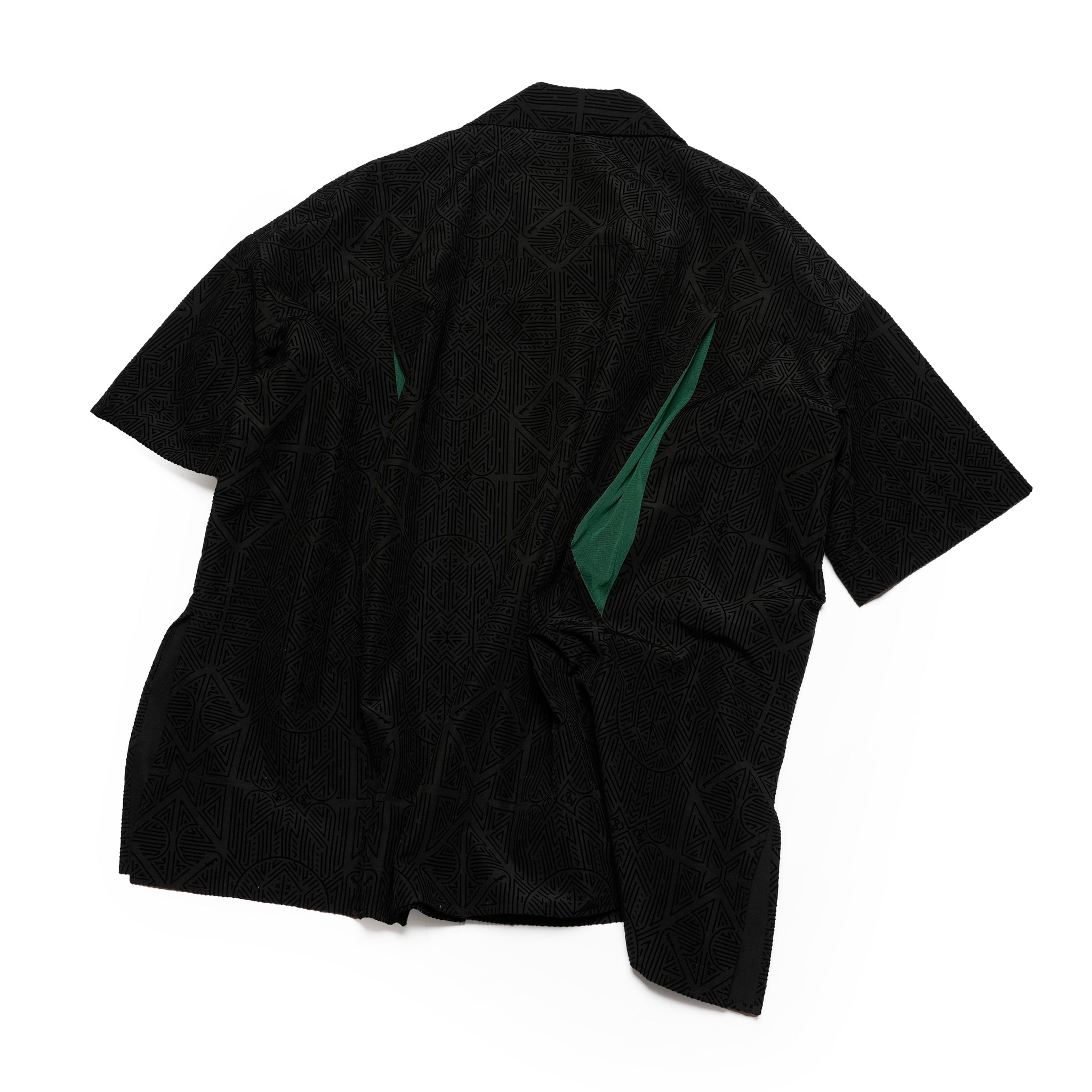 SF25SS-08_Black | Stone Yard Floc Shirt | Color:Black【STOF_ストフ】【archive】