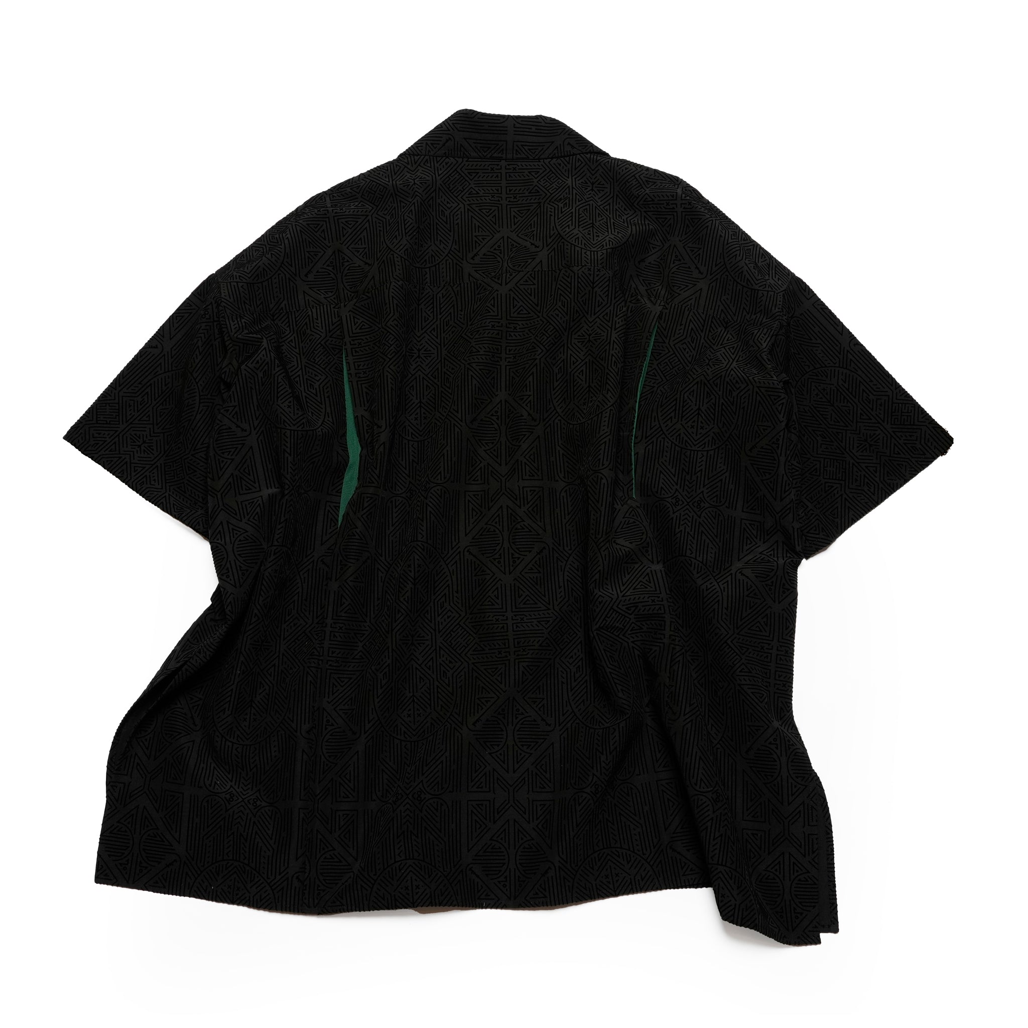 SF25SS-08_Black | Stone Yard Floc Shirt | Color:Black【STOF_ストフ】【archive】