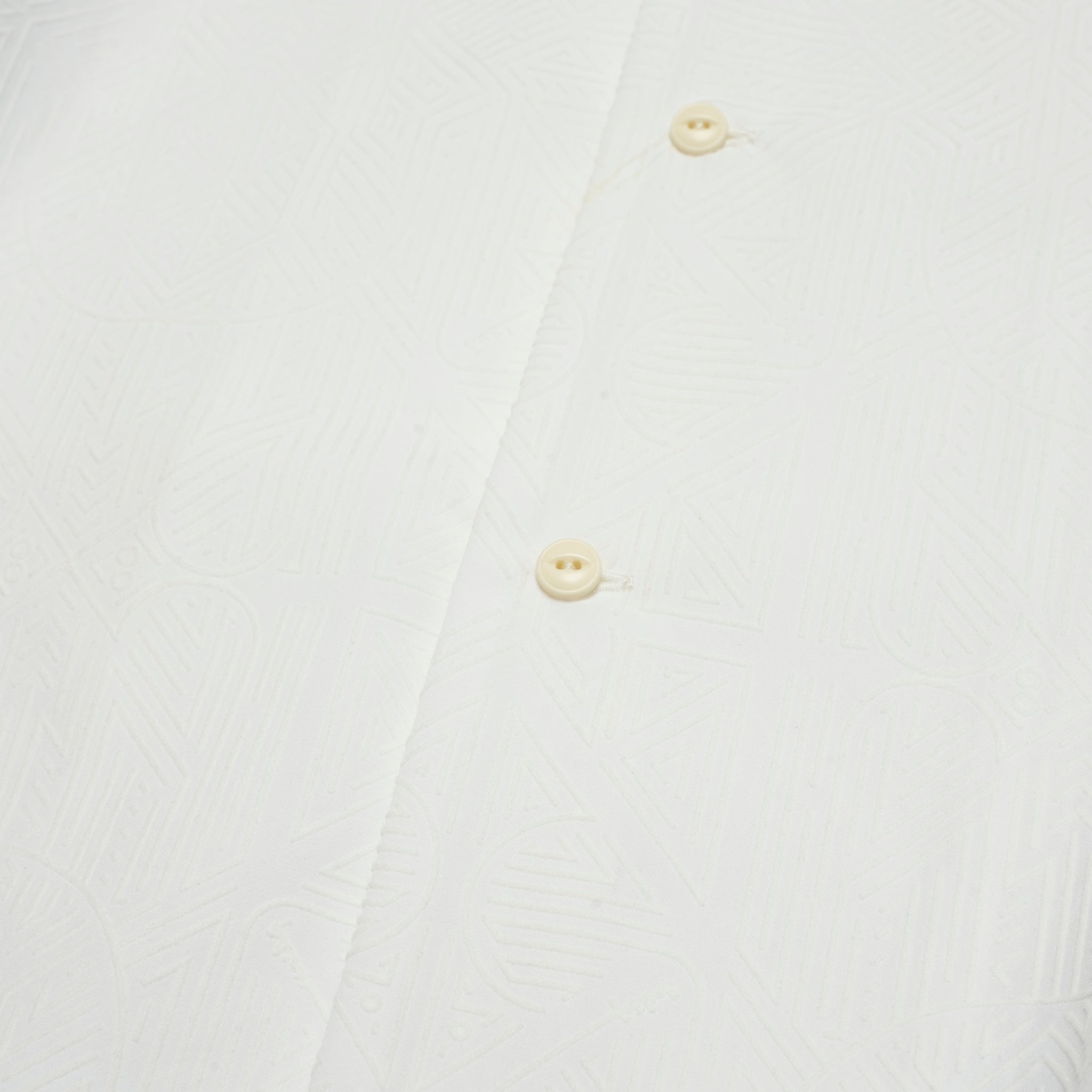 SF25SS-08_White | Stone Yard Floc Shirt | Color:White【STOF_ストフ】【archive】