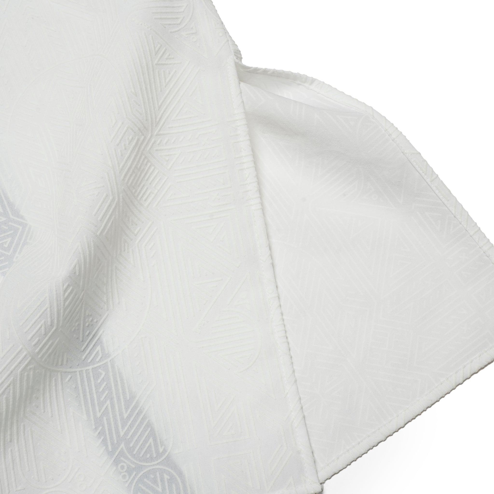 SF25SS-08_White | Stone Yard Floc Shirt | Color:White【STOF_ストフ】【archive】