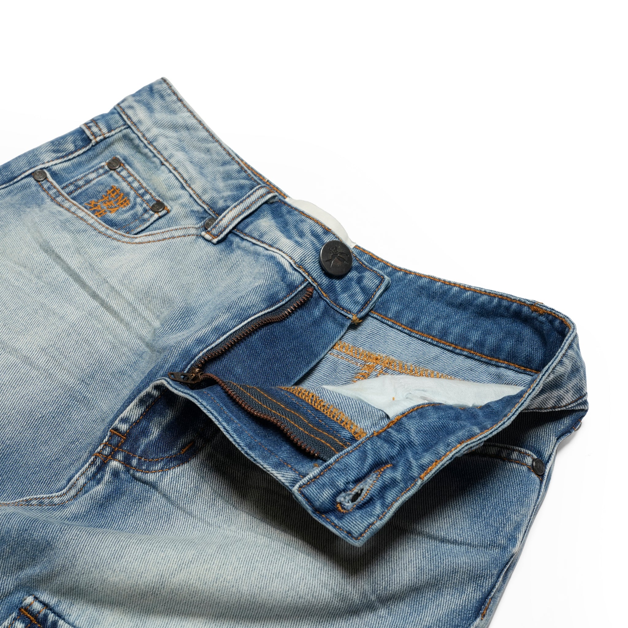 26787_Blue Summer | Epic Cargo Mid Waist Maxi Denim Skirt | Color:Blue Summer【ONE TEASPOON_ワンティースプーン】