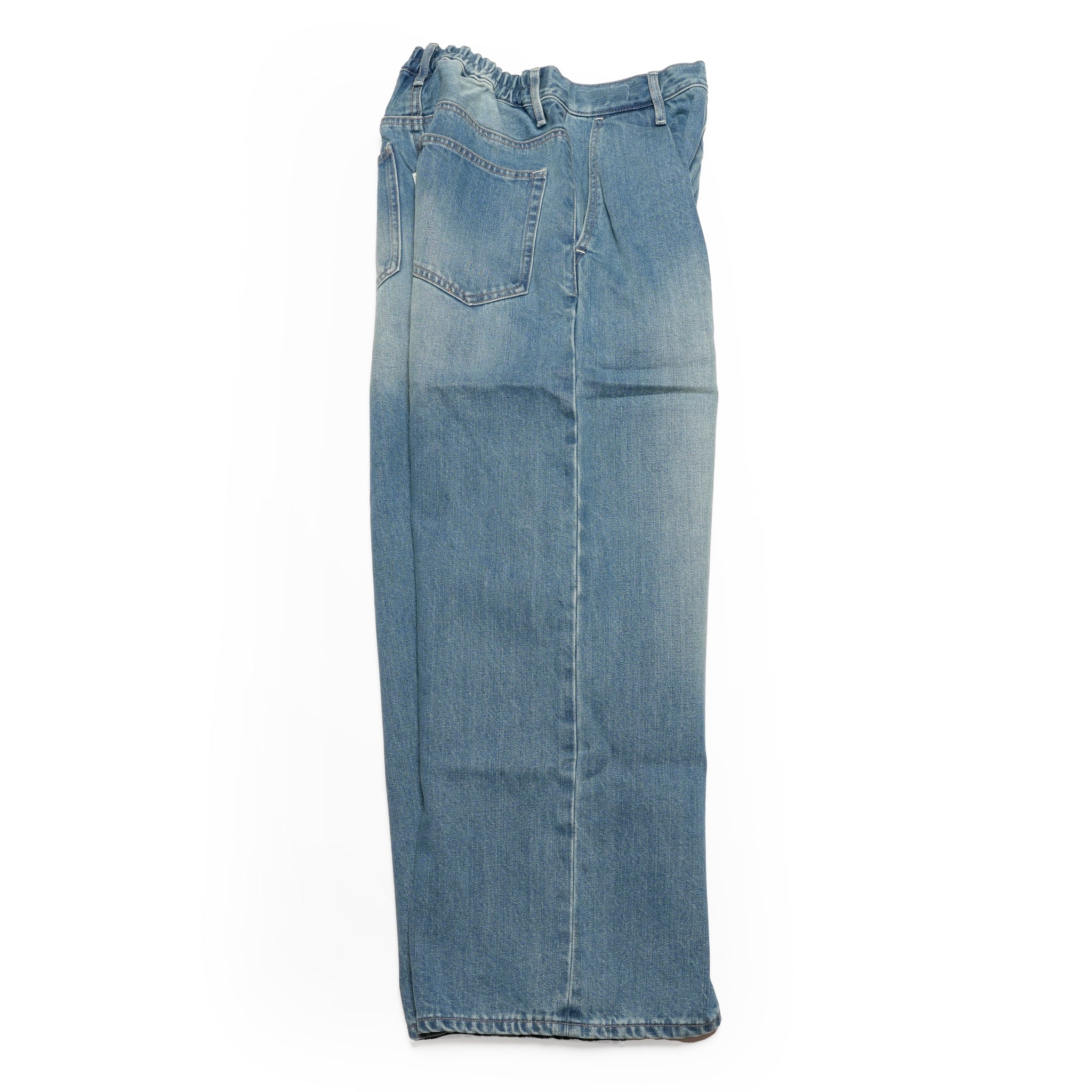 26919_Blue Summer | BLUE SUMMER BARREL MID WAIST DENIM JEANS | Color:Blue Summer【ONE TEASPOON_ワンティースプーン】【archive】