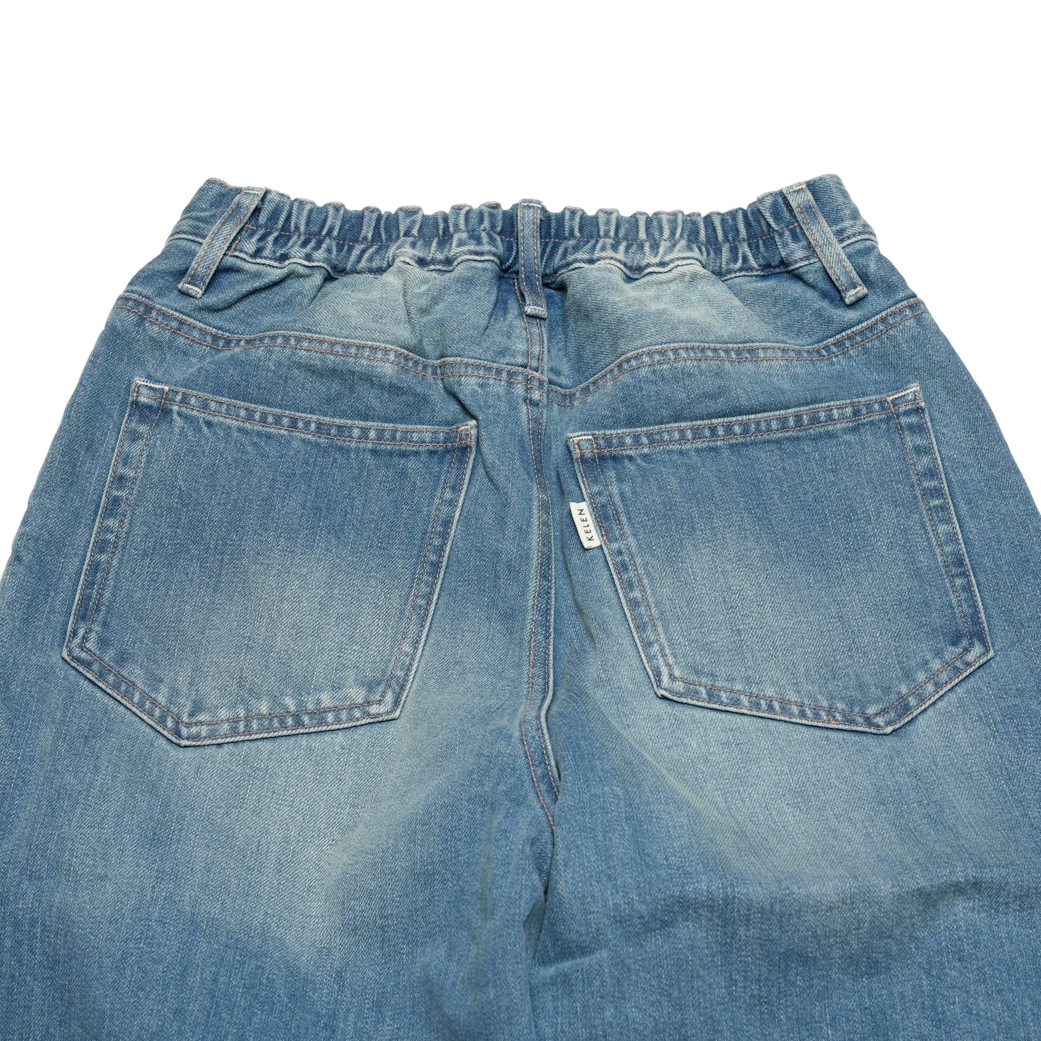 26919_Blue Summer | BLUE SUMMER BARREL MID WAIST DENIM JEANS | Color:Blue Summer【ONE TEASPOON_ワンティースプーン】【archive】