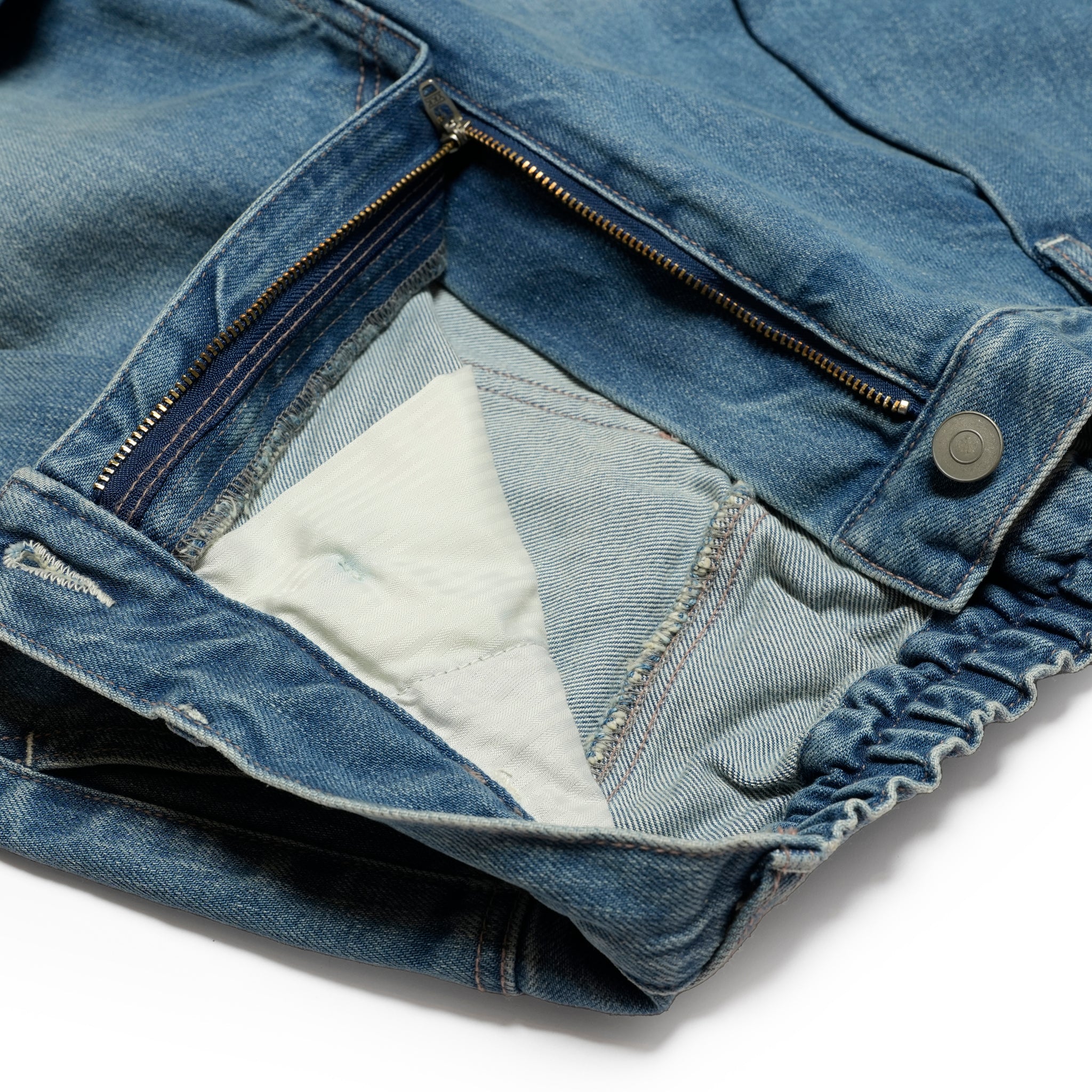 26919_Blue Summer | BLUE SUMMER BARREL MID WAIST DENIM JEANS | Color:Blue Summer【ONE TEASPOON_ワンティースプーン】【archive】