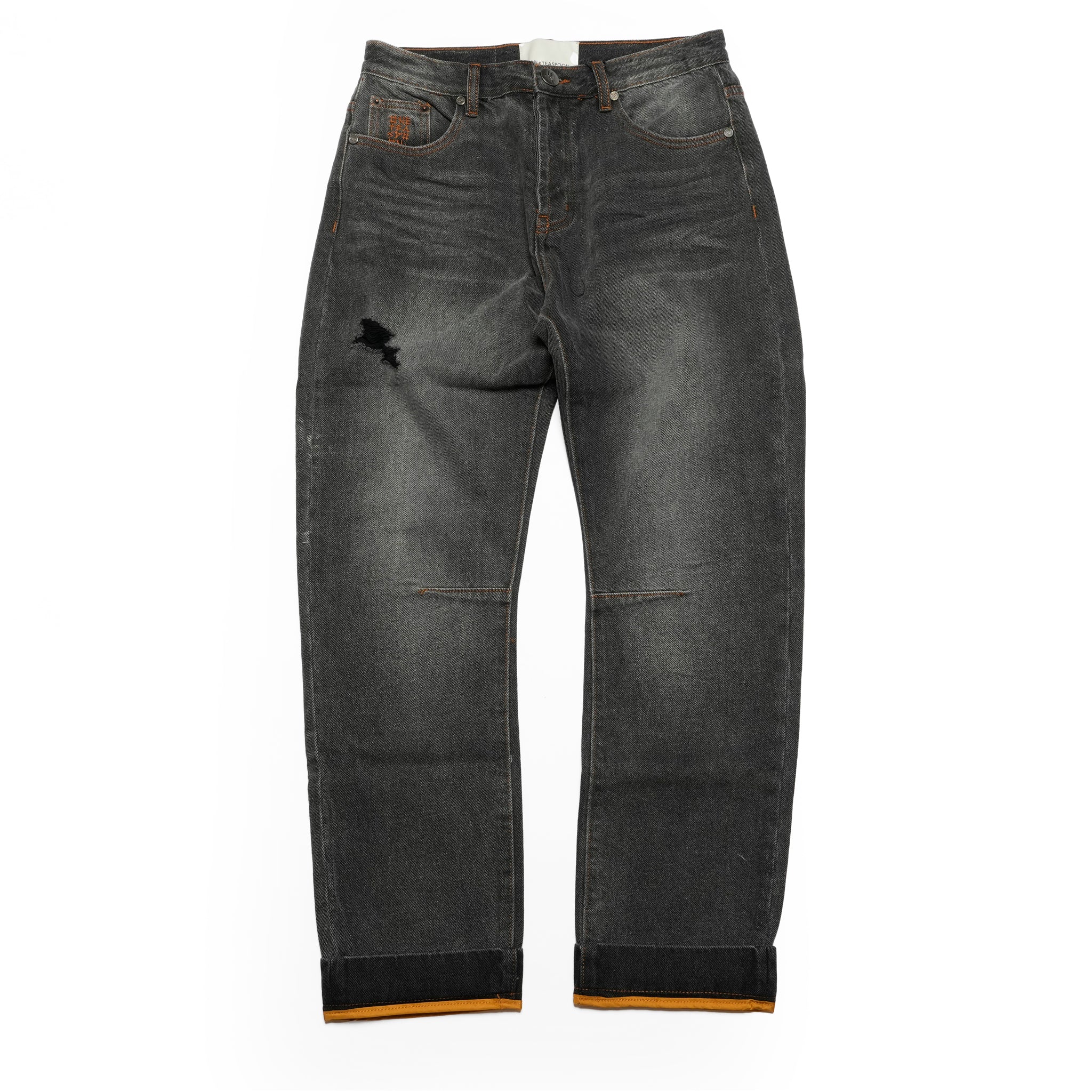26873_Worn Black | WORN BLACK BANDIT LOW WAIST BOYFRIEND JEANS | Color:Worn Black【ONE TEASPOON_ワンティースプーン】