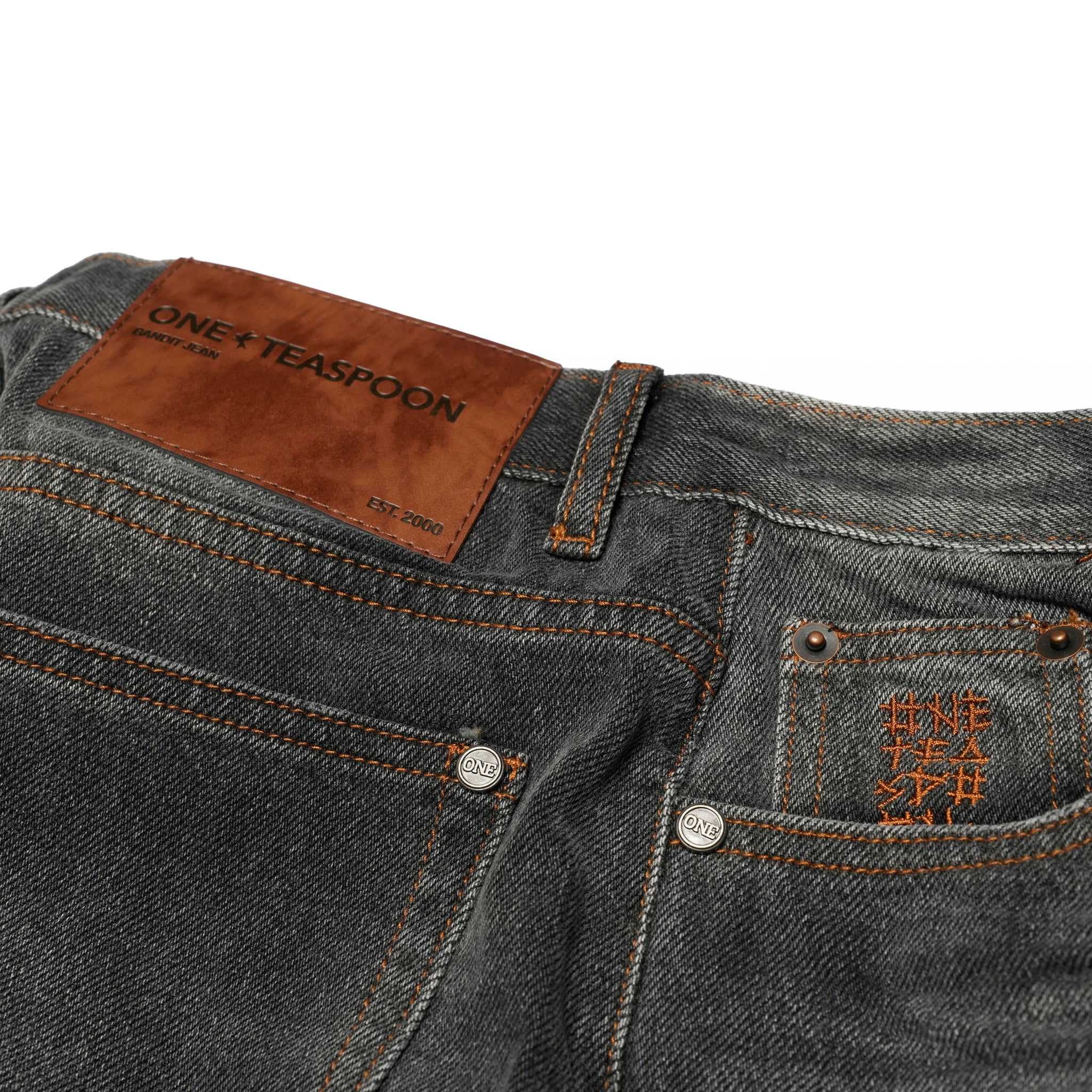 26873_Worn Black | WORN BLACK BANDIT LOW WAIST BOYFRIEND JEANS | Color:Worn Black【ONE TEASPOON_ワンティースプーン】