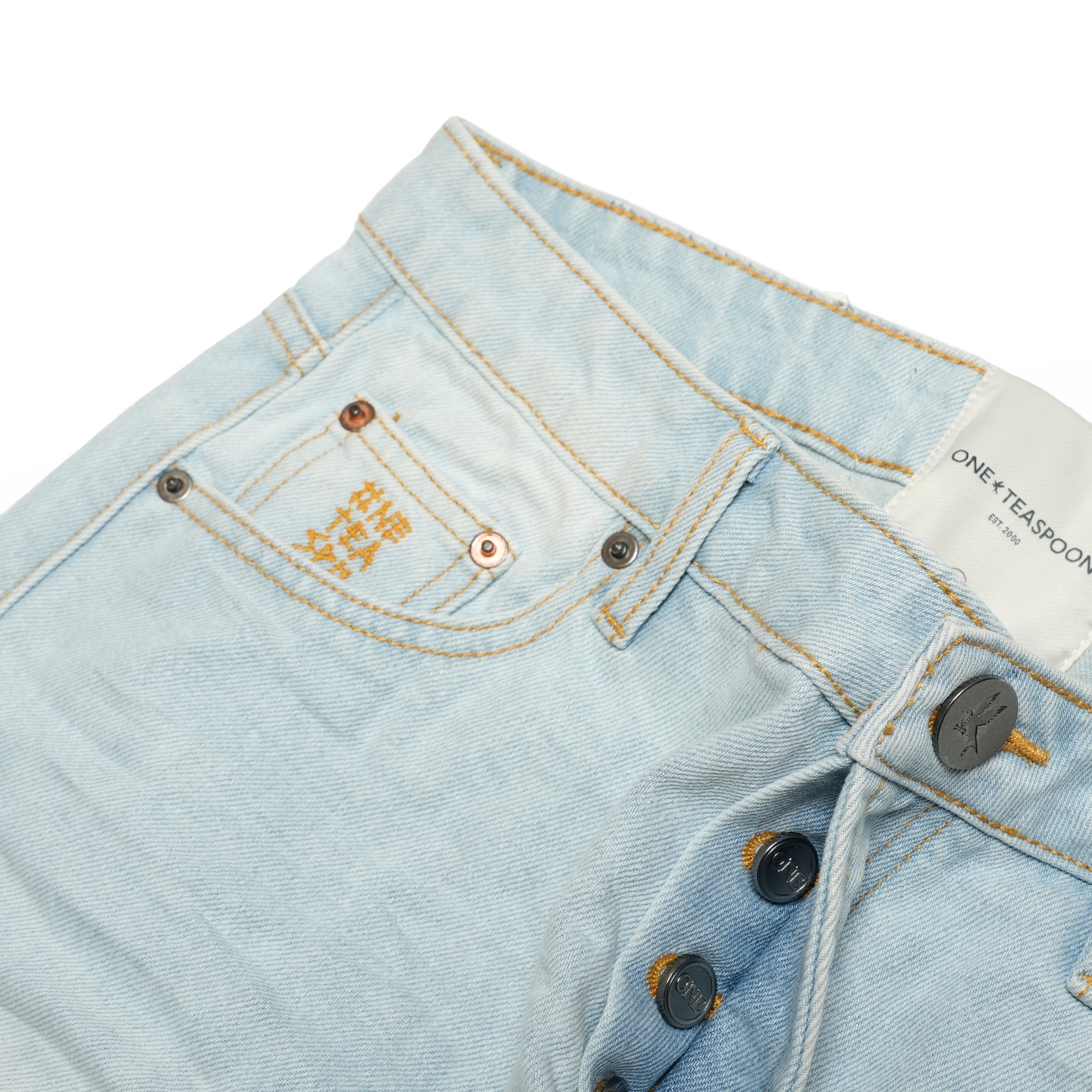 26877_Cyber Blue | CYBER BLUE SAINTS BOYFRIEND JEANS | Color:Cyber Blue【ONE TEASPOON_ワンティースプーン】