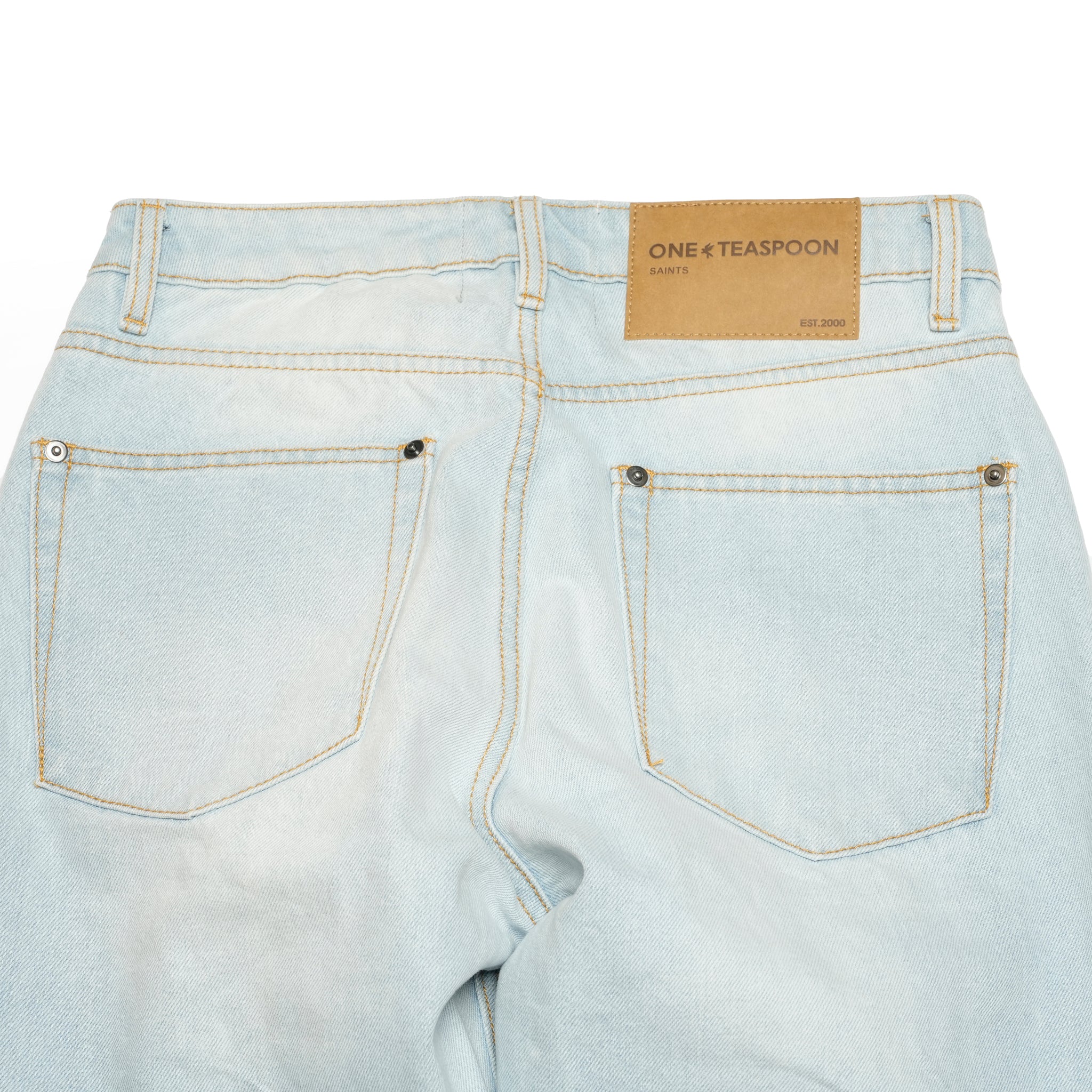 26877_Cyber Blue | CYBER BLUE SAINTS BOYFRIEND JEANS | Color:Cyber Blue【ONE TEASPOON_ワンティースプーン】