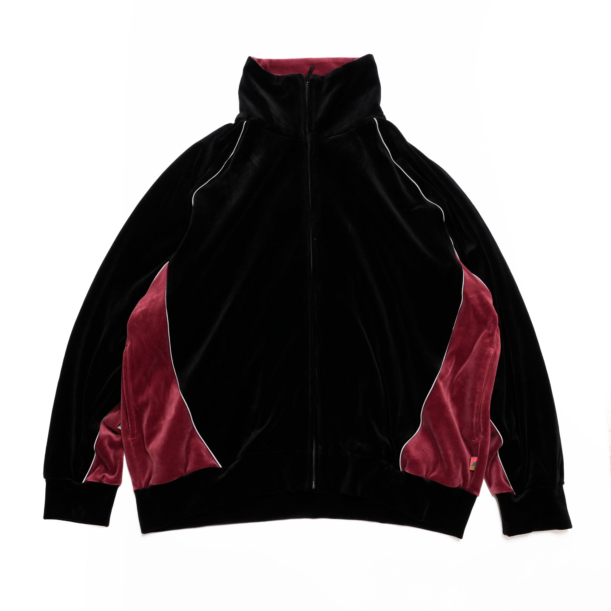 VELOUR TRACK JACKET | Color_Black | No_voo-1242_black【VOO_ヴォー】