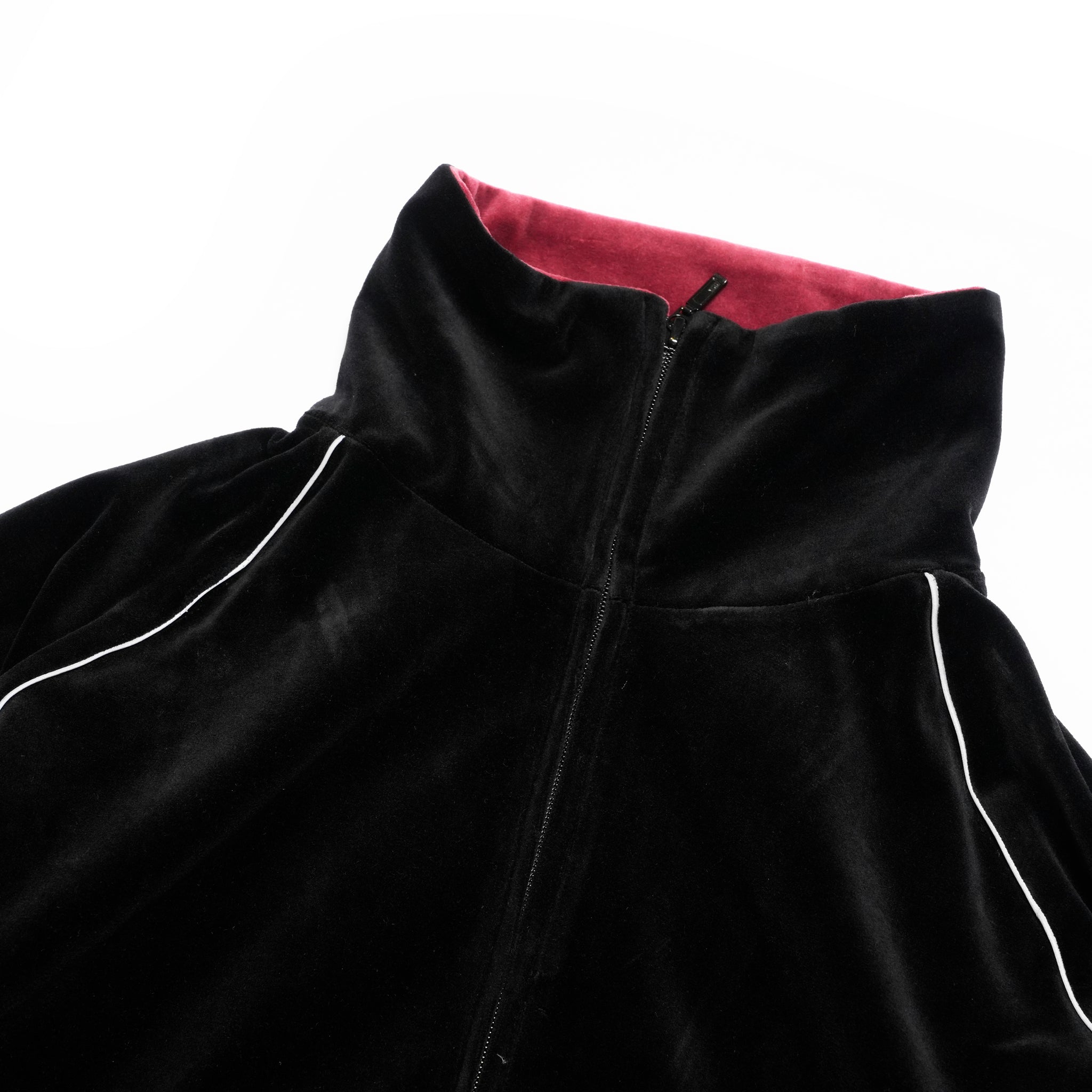 VELOUR TRACK JACKET | Color_Black | No_voo-1242_black【VOO_ヴォー】