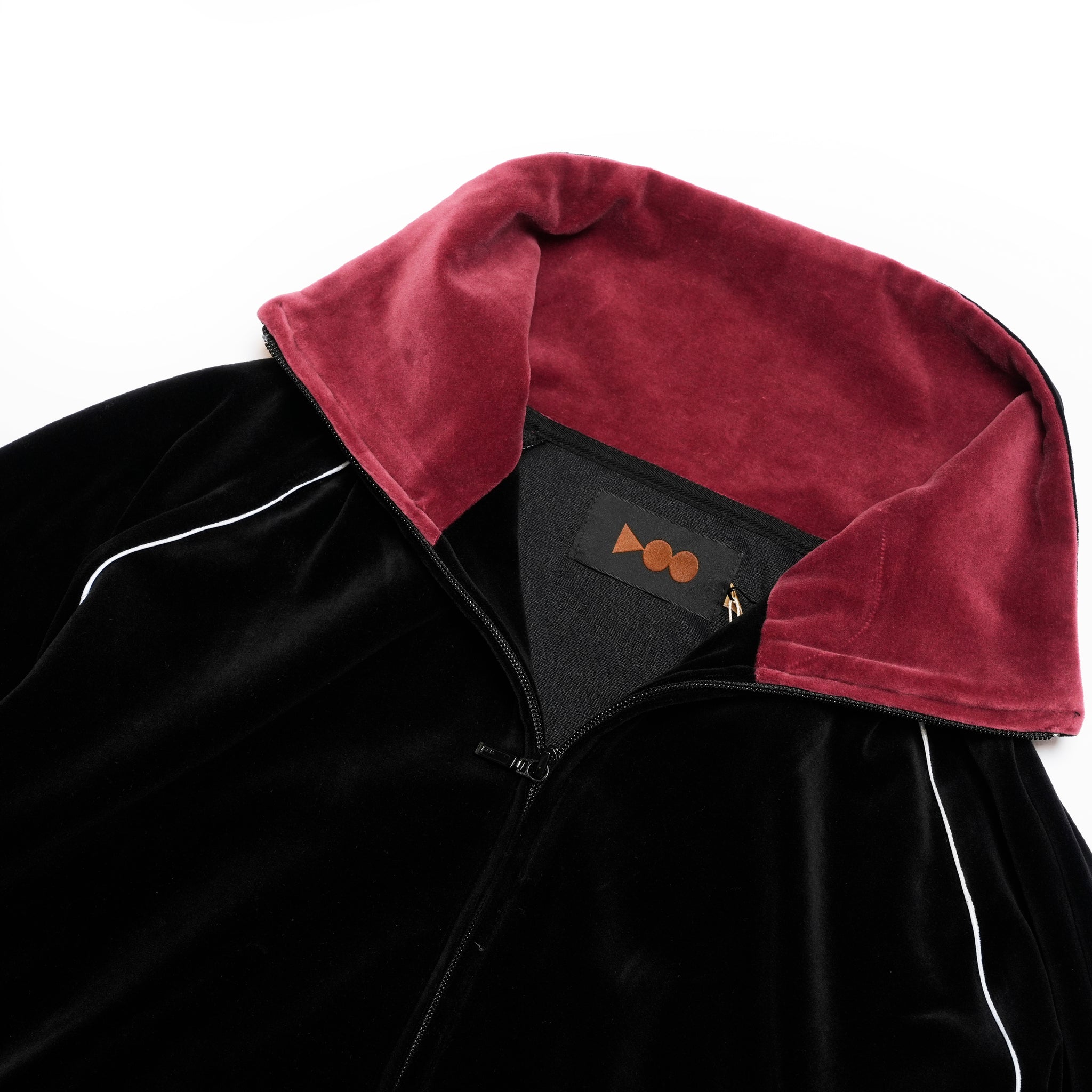 VELOUR TRACK JACKET | Color_Black | No_voo-1242_black【VOO_ヴォー】