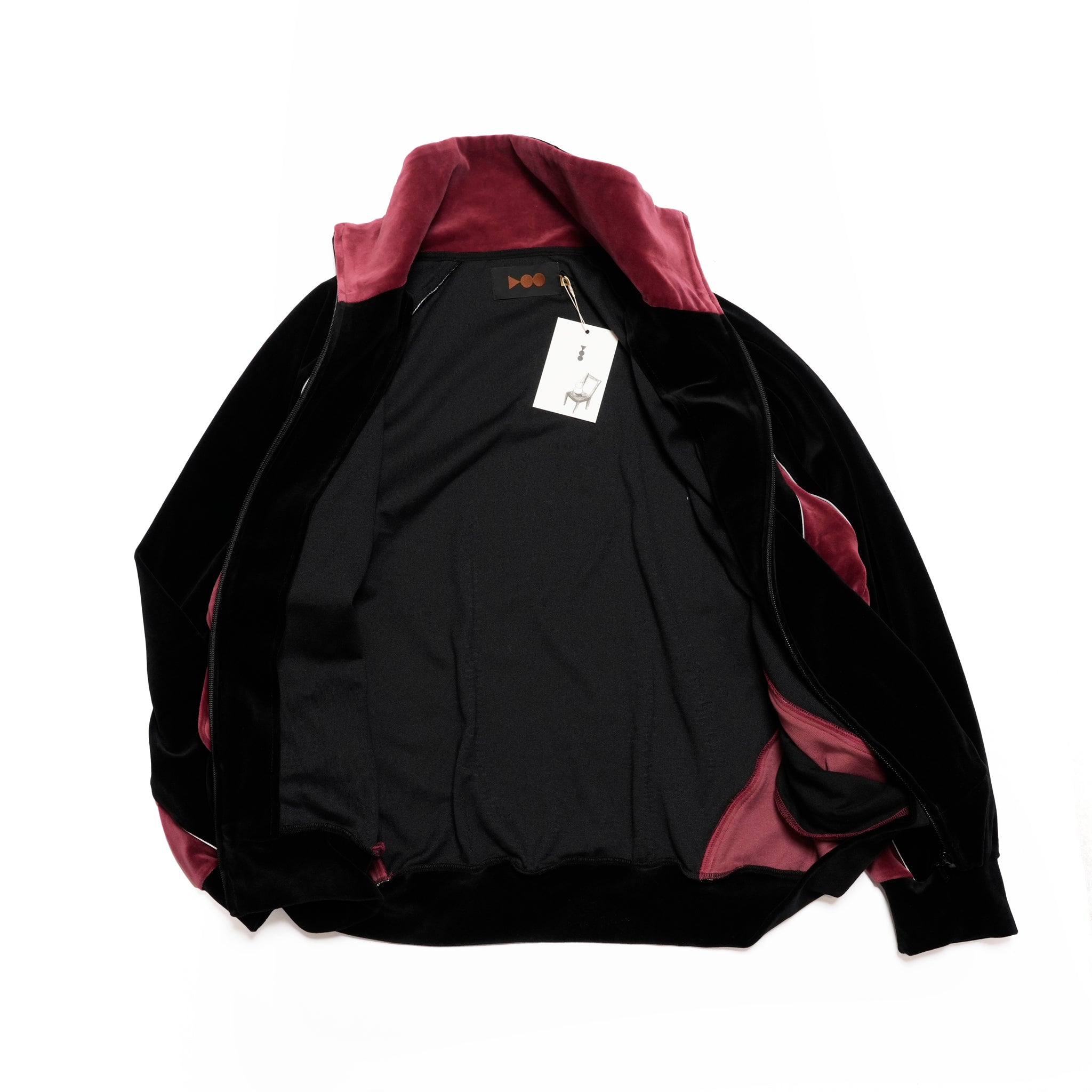 VELOUR TRACK JACKET | Color_Black | No_voo-1242_black【VOO_ヴォー】