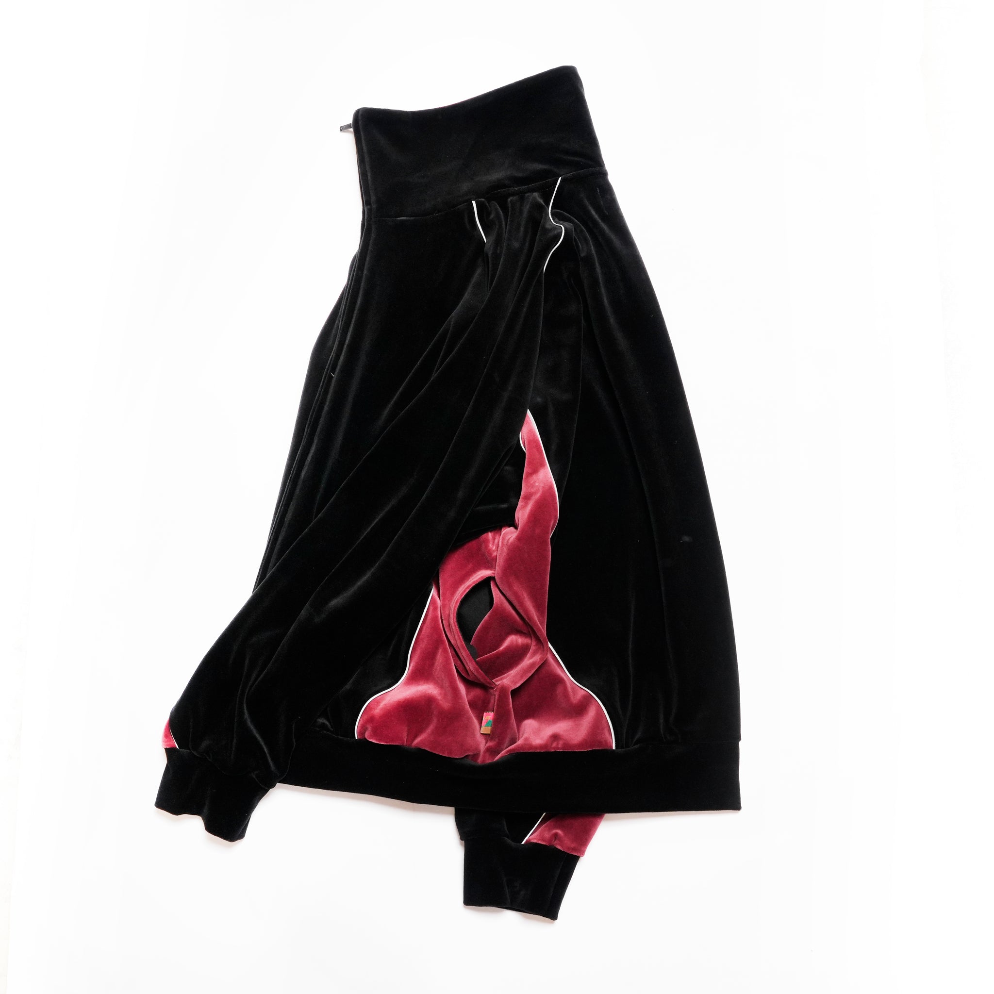 VELOUR TRACK JACKET | Color_Black | No_voo-1242_black【VOO_ヴォー】