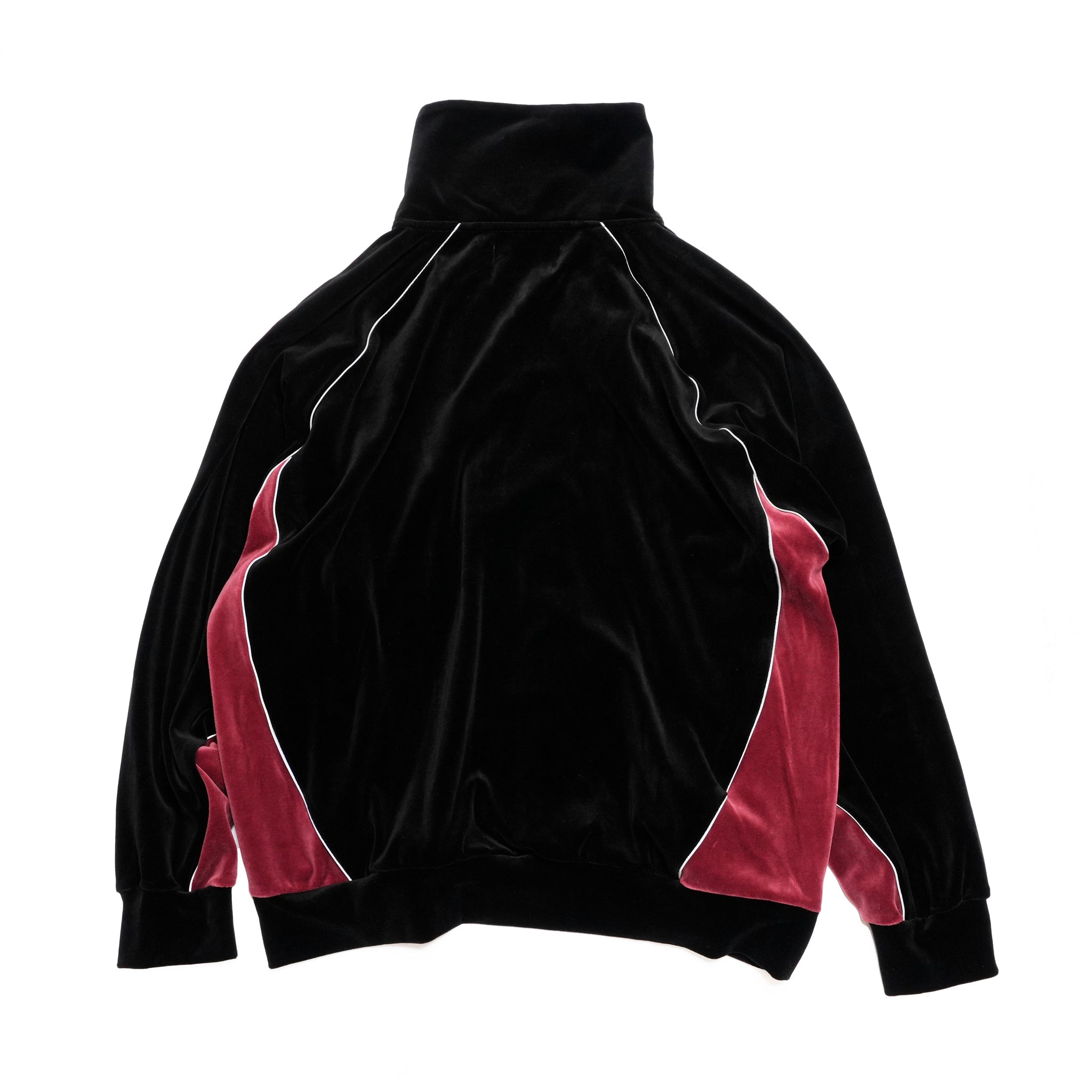 VELOUR TRACK JACKET | Color_Black | No_voo-1242_black【VOO_ヴォー】