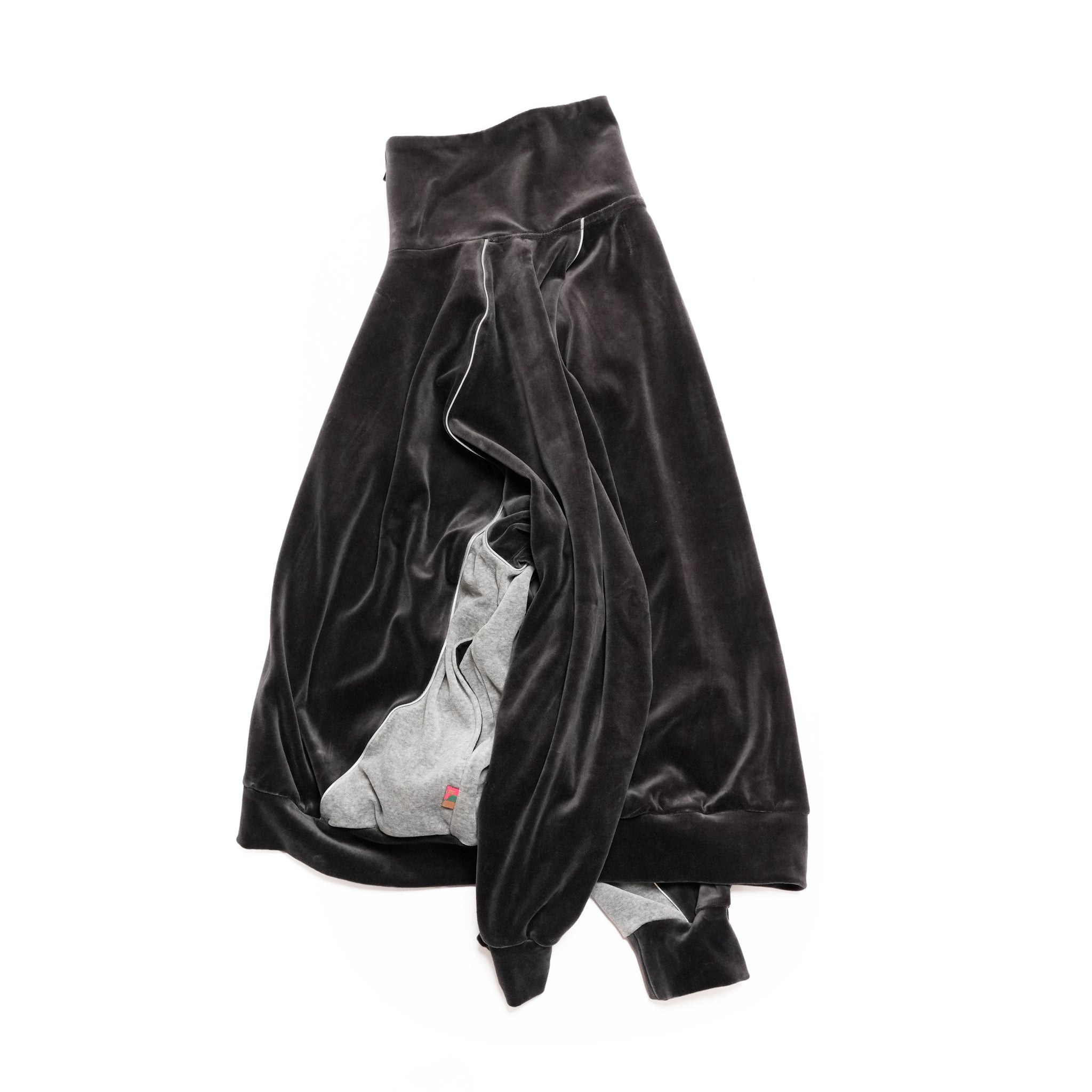 VELOUR TRACK JACKET | Color_Charcoal | No_voo-1242_charcoal【VOO_ヴォー】